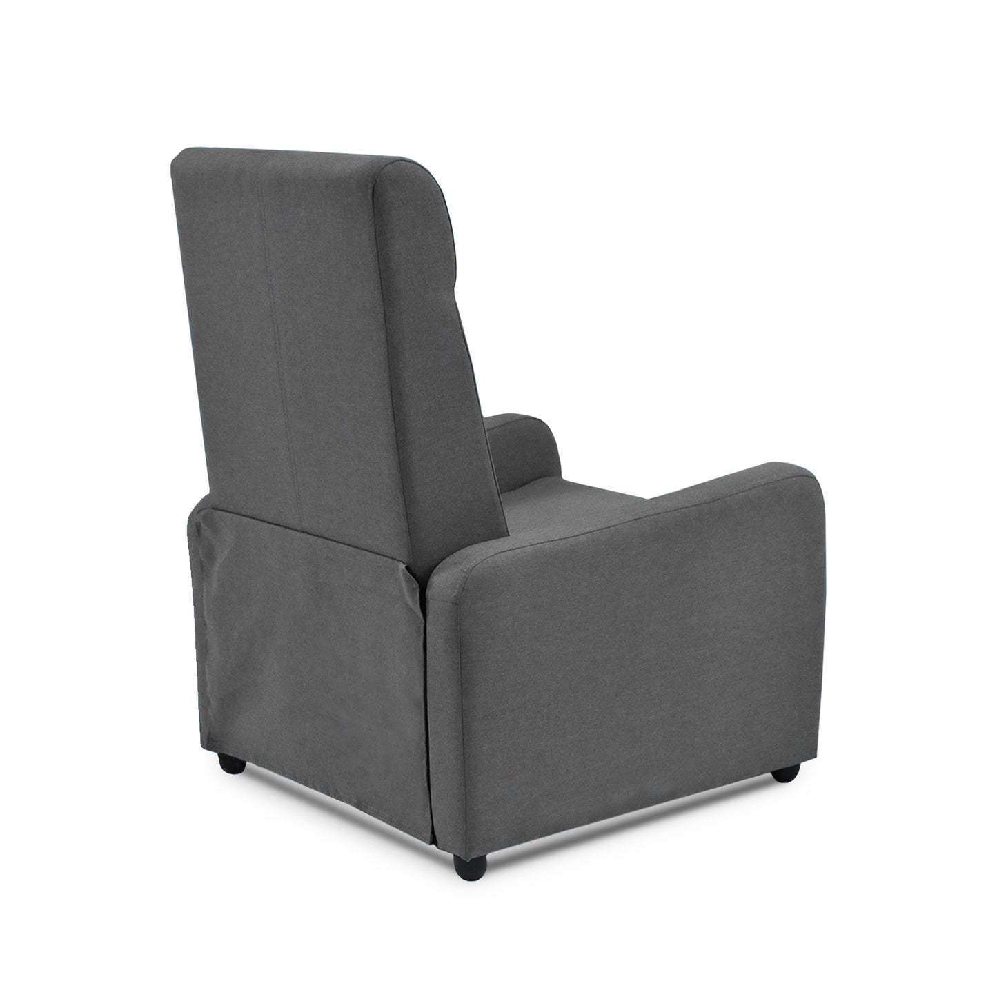 SILLA RECLINABLE PRAXIS MICROFIBRA GRIS OSCURO