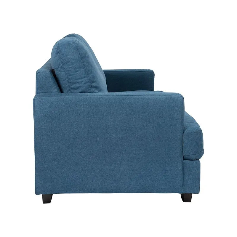 SOFA MADISON 3 PTOS MICROFIBRA AZUL