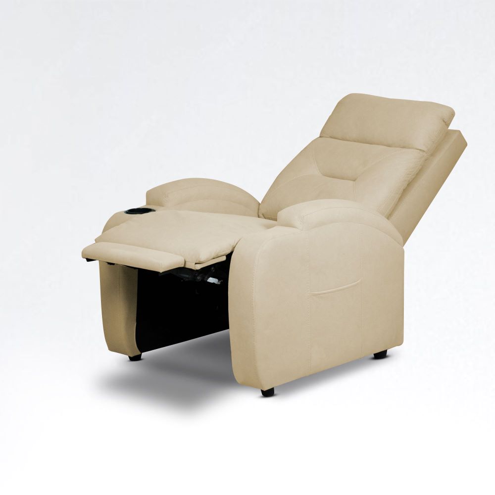 SILLA RECLINABLE LOGAN 1 PUESTO ESTATICO TIPO SINTETICO CAMEL
