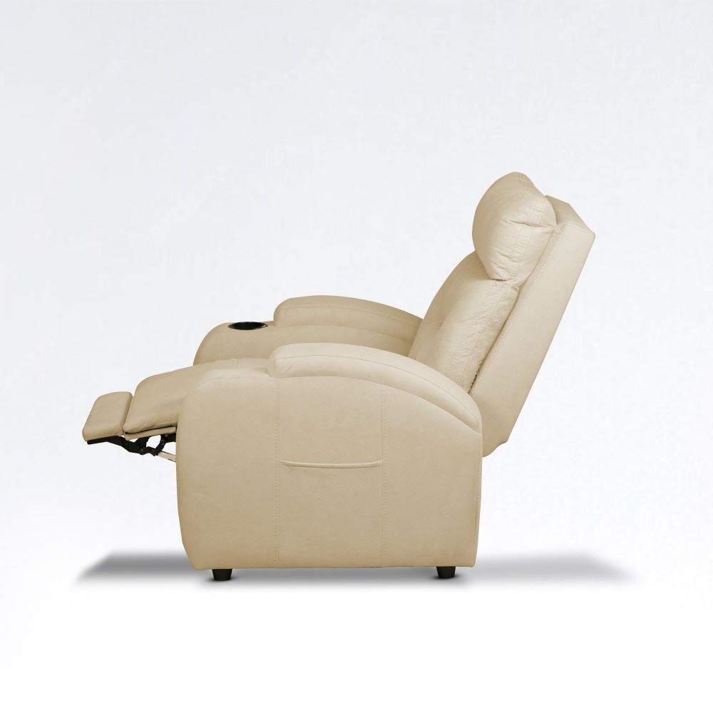 SILLA RECLINABLE LOGAN 1 PUESTO ESTATICO TIPO SINTETICO CAMEL