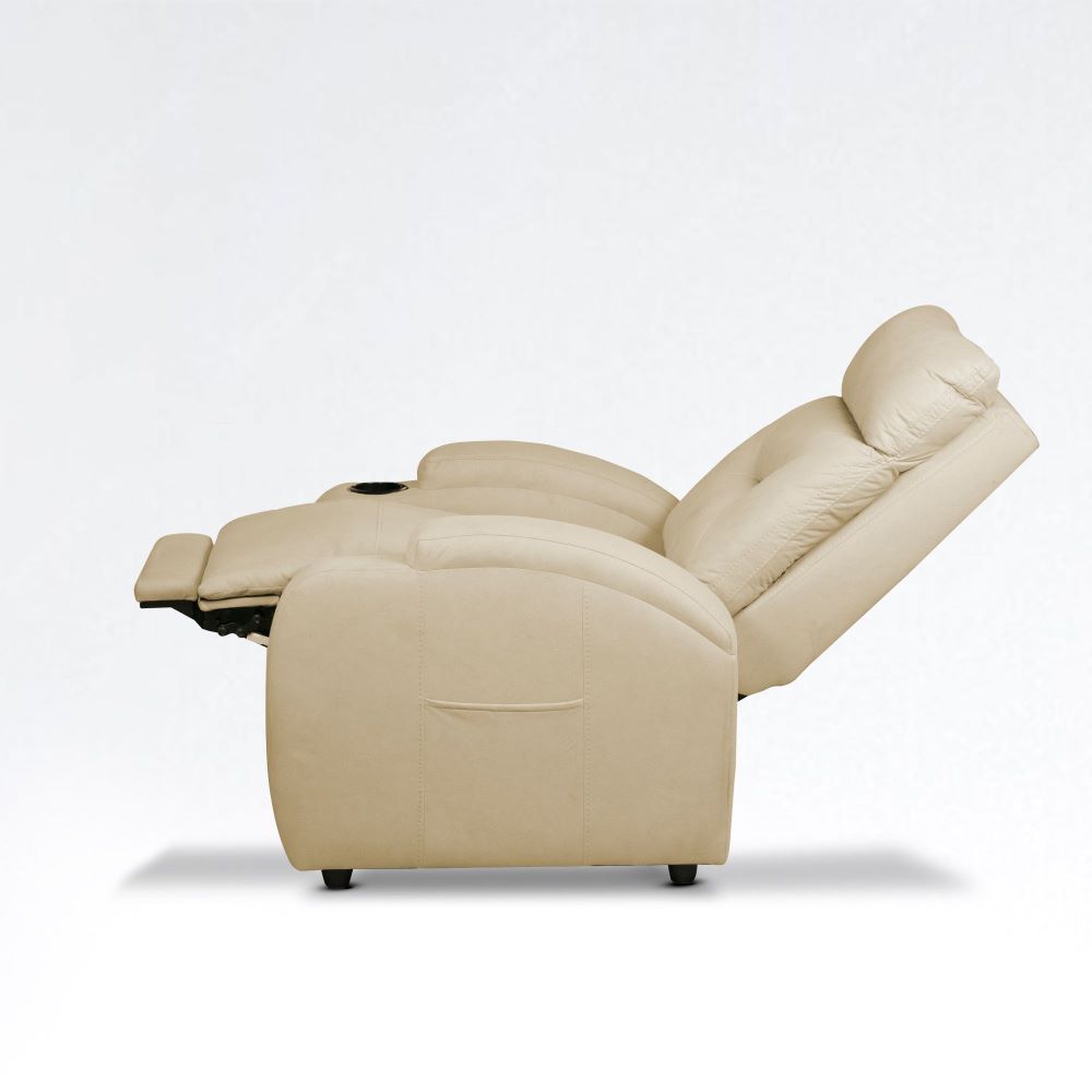 SILLA RECLINABLE LOGAN 1 PUESTO ESTATICO TIPO SINTETICO CAMEL