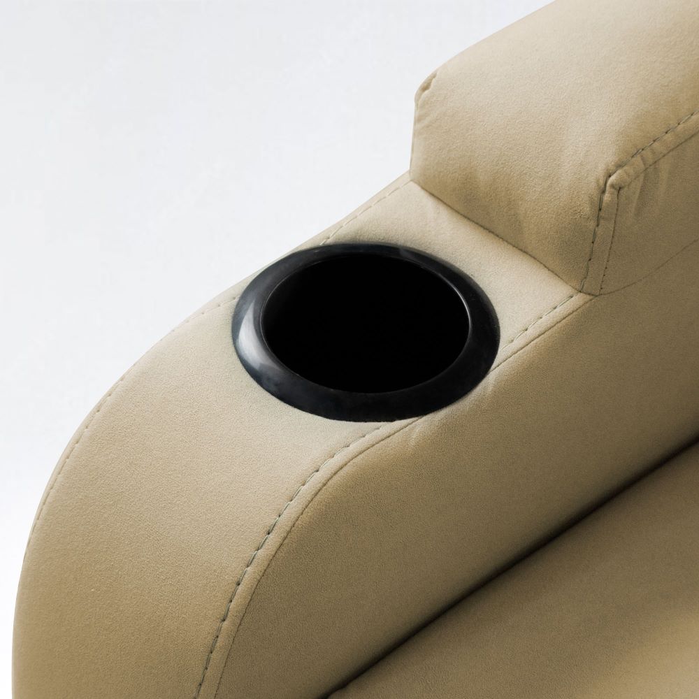 SILLA RECLINABLE LOGAN 1 PUESTO ESTATICO TIPO SINTETICO CAMEL