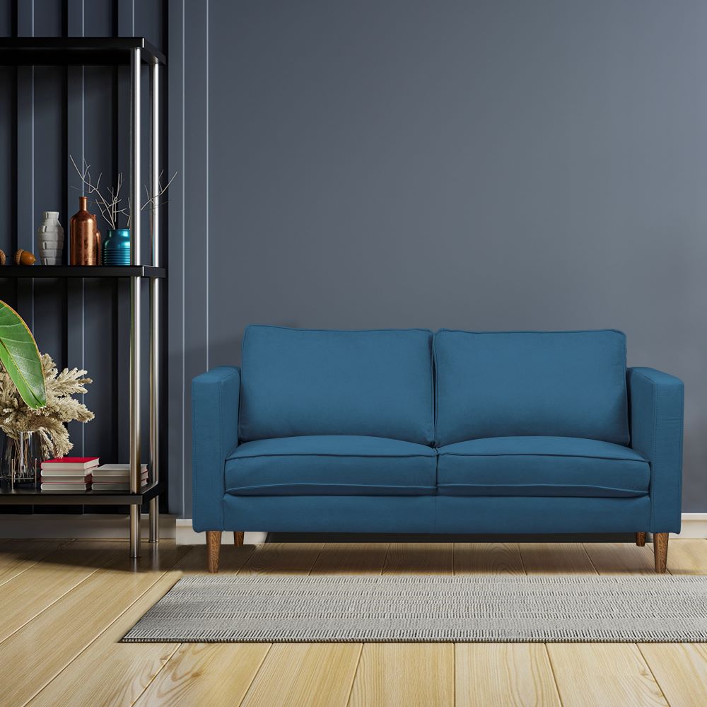 SOFA MONTREAL 3 PUESTOS MICROFIBRA AZUL