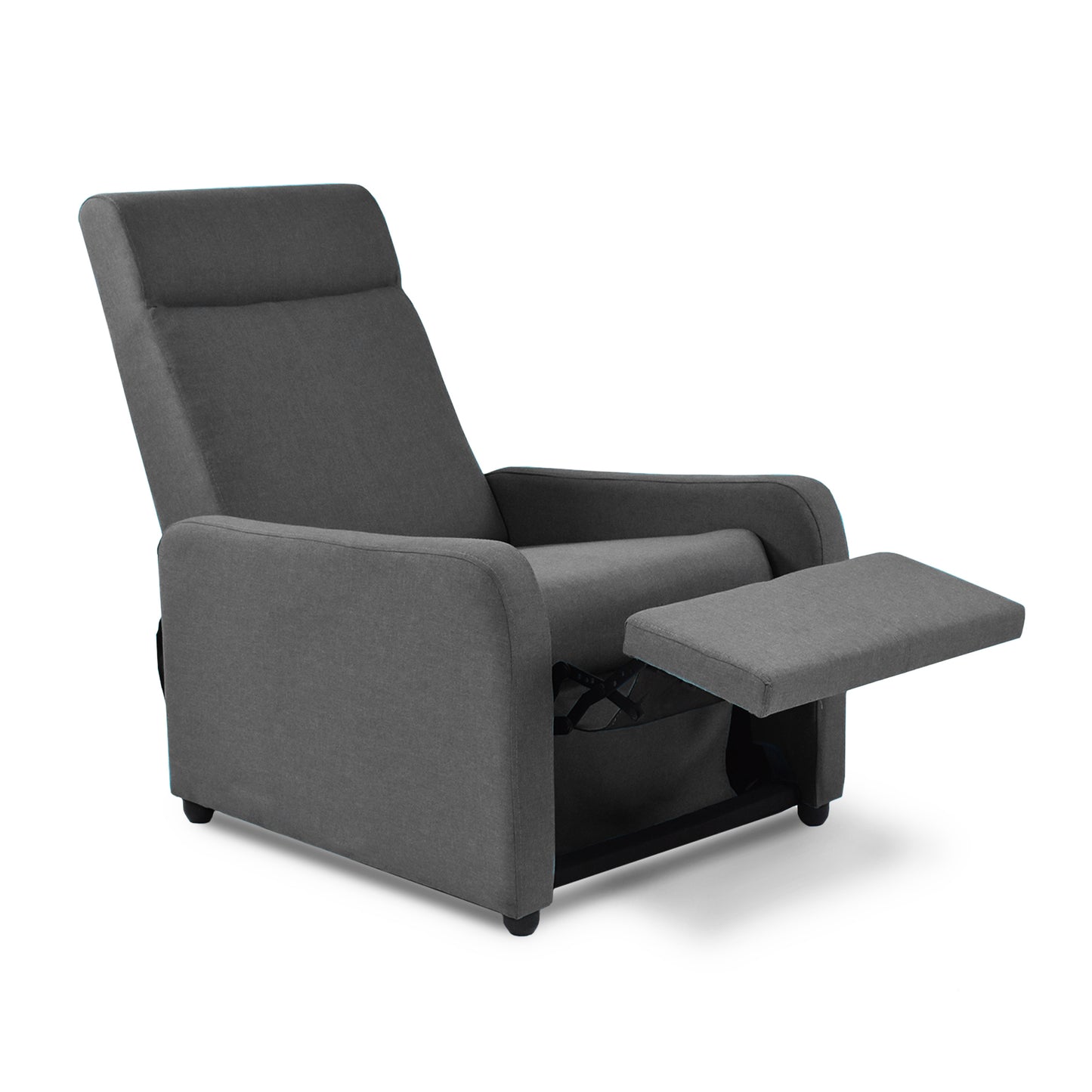 SILLA RECLINABLE PRAXIS MICROFIBRA GRIS OSCURO