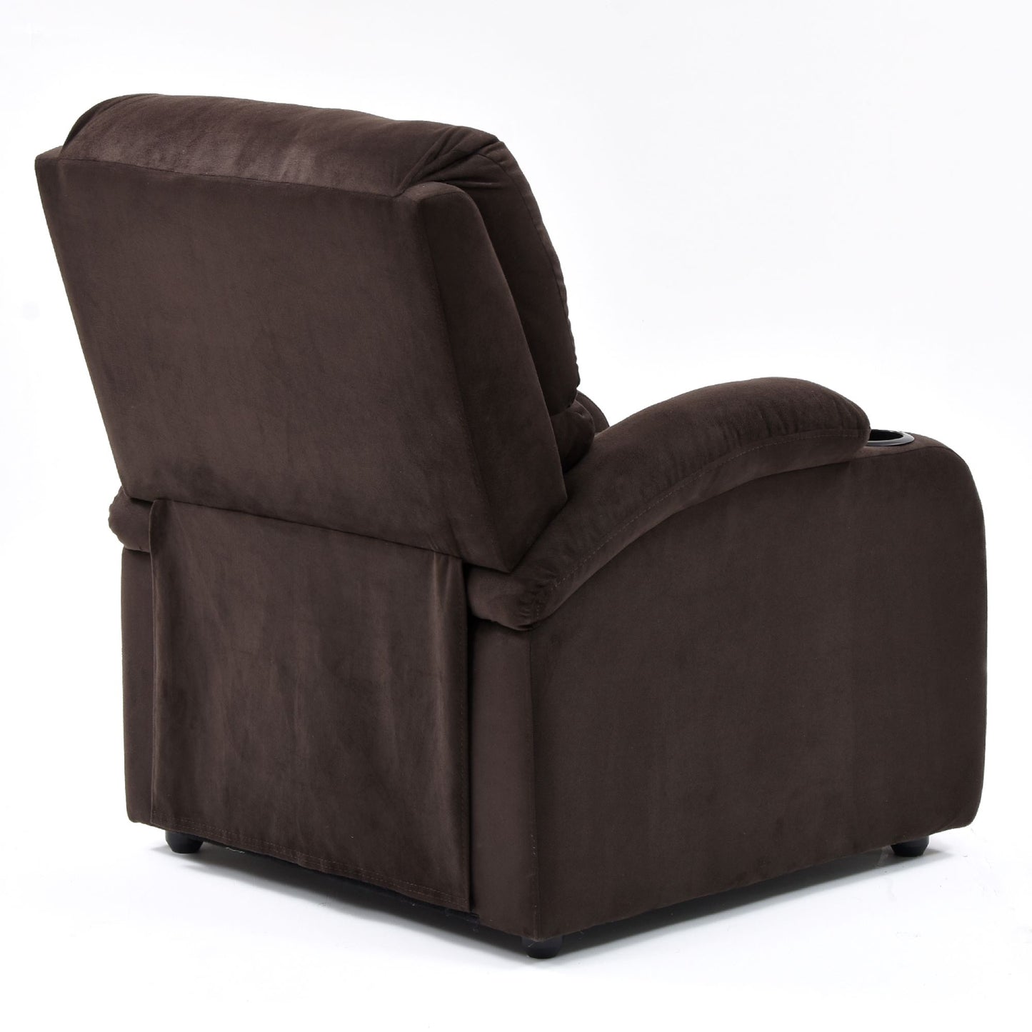 SILLA RECLINABLE AMBER ESTATICA MICROFIBRA CHOCOLATE