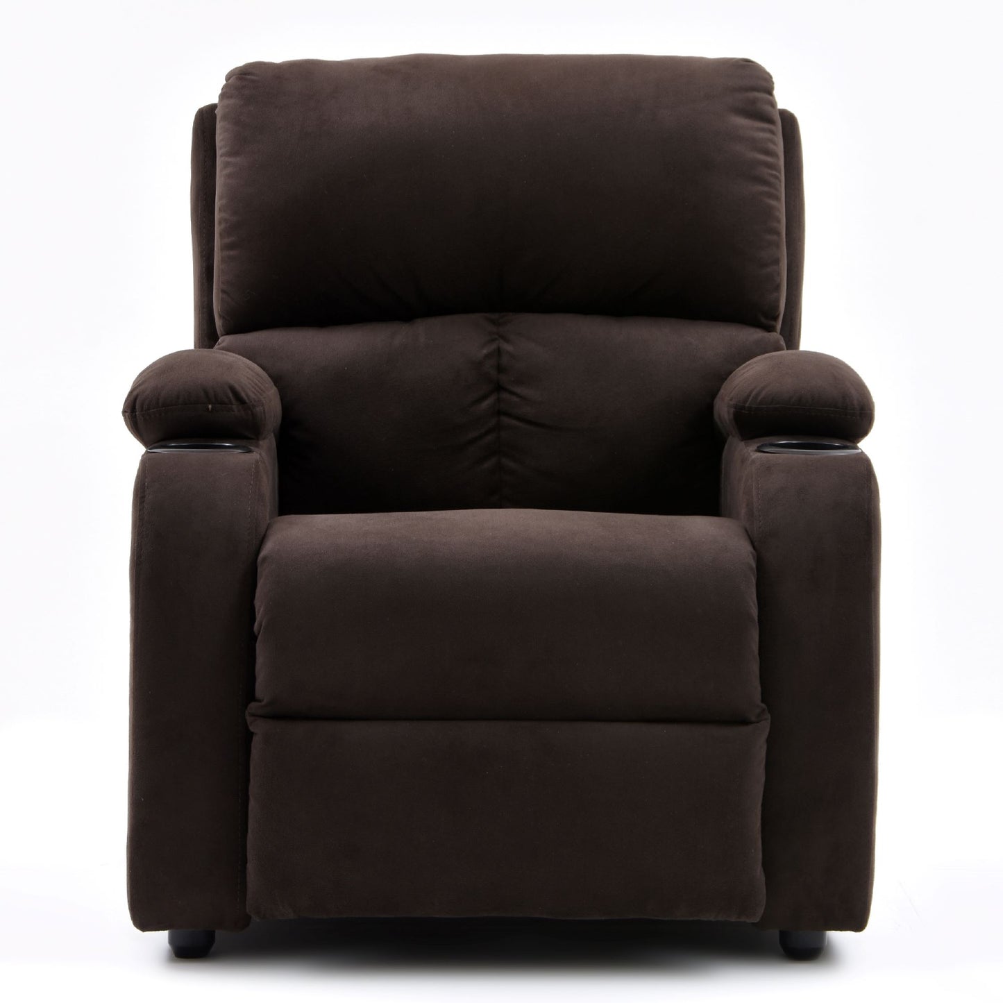 SILLA RECLINABLE AMBER ESTATICA MICROFIBRA CHOCOLATE