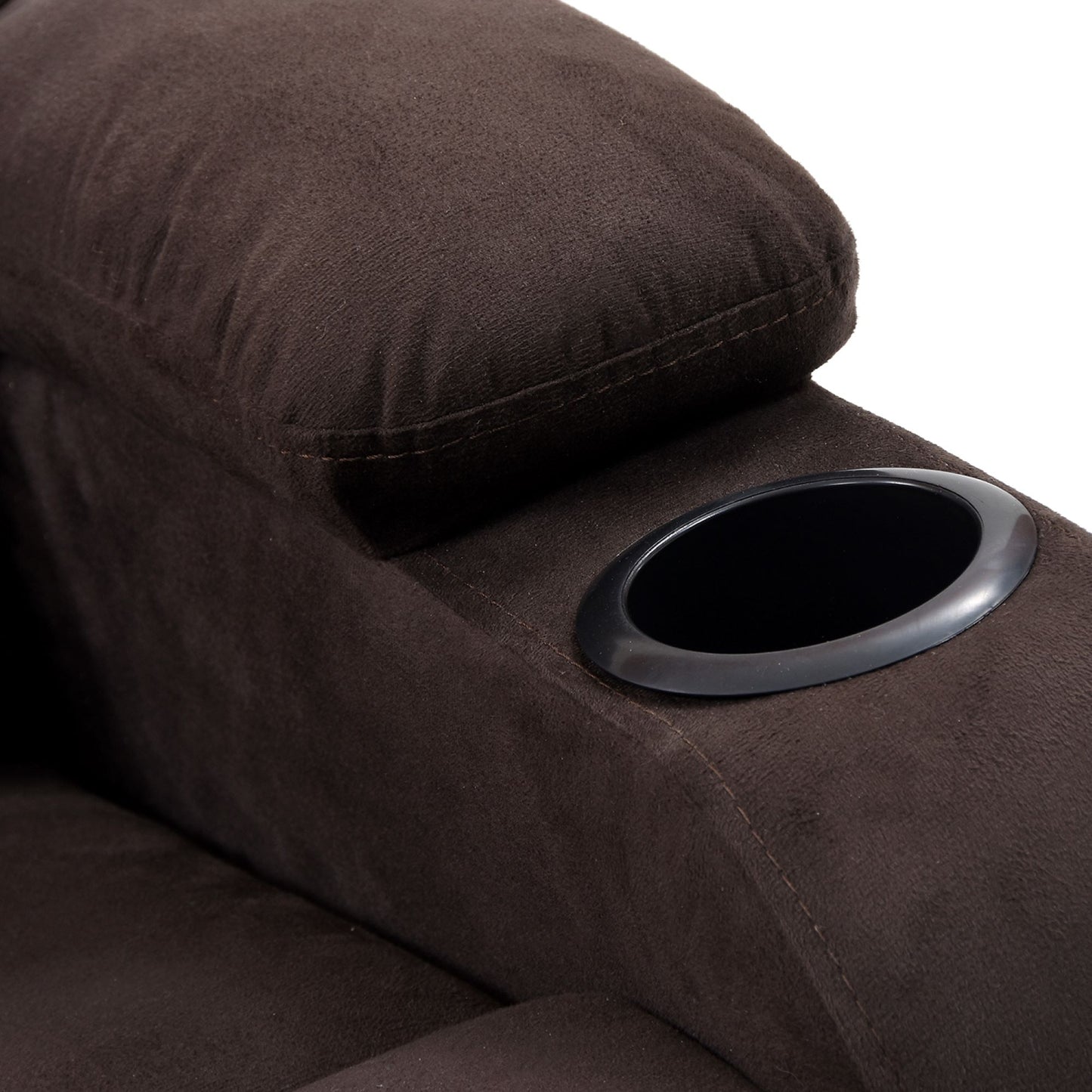 SILLA RECLINABLE AMBER ESTATICA MICROFIBRA CHOCOLATE