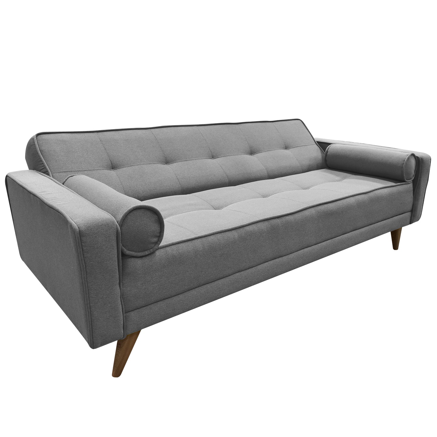 SOFA CAMA JACK MICROFIBRA GRIS CLARO