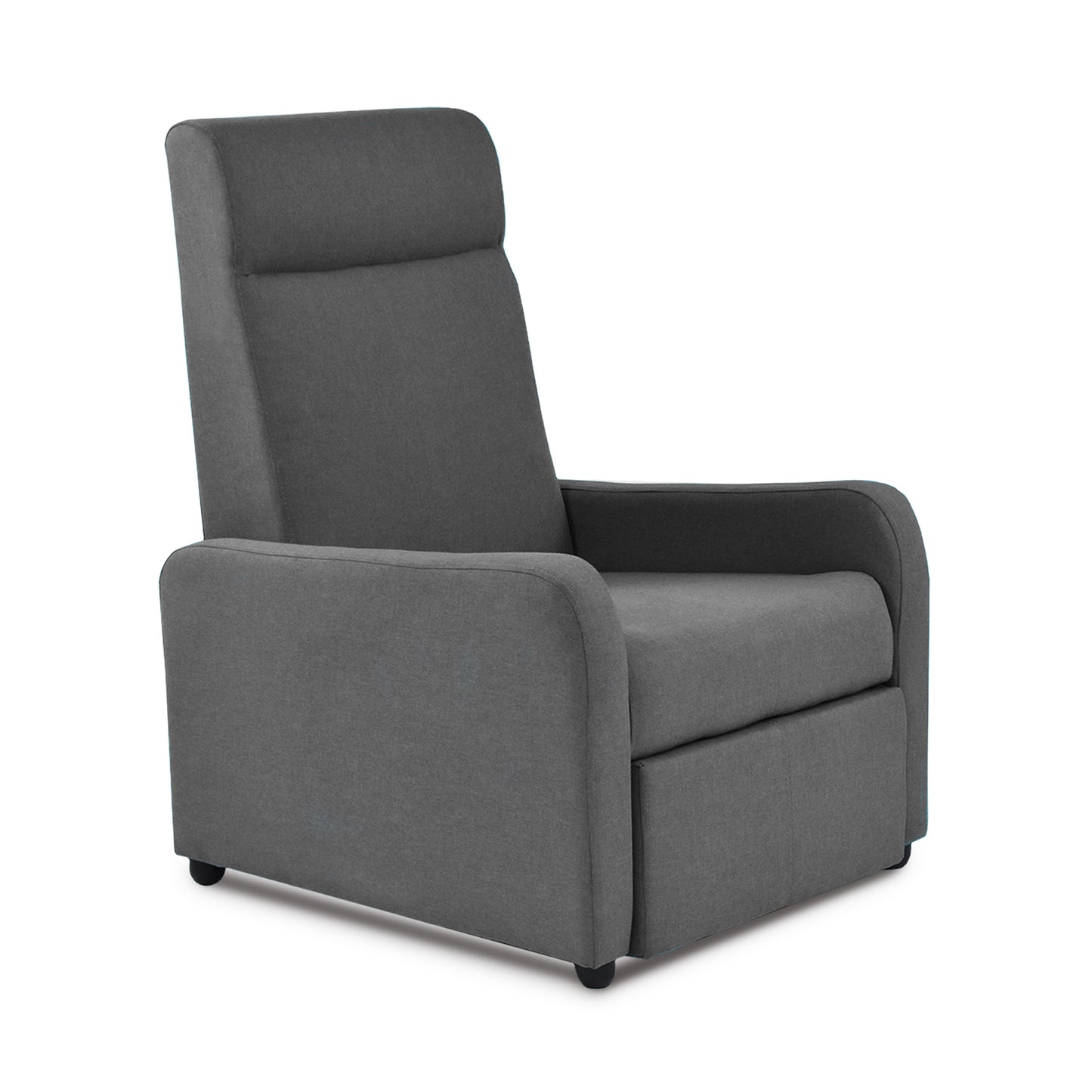 SILLA RECLINABLE PRAXIS MICROFIBRA GRIS OSCURO