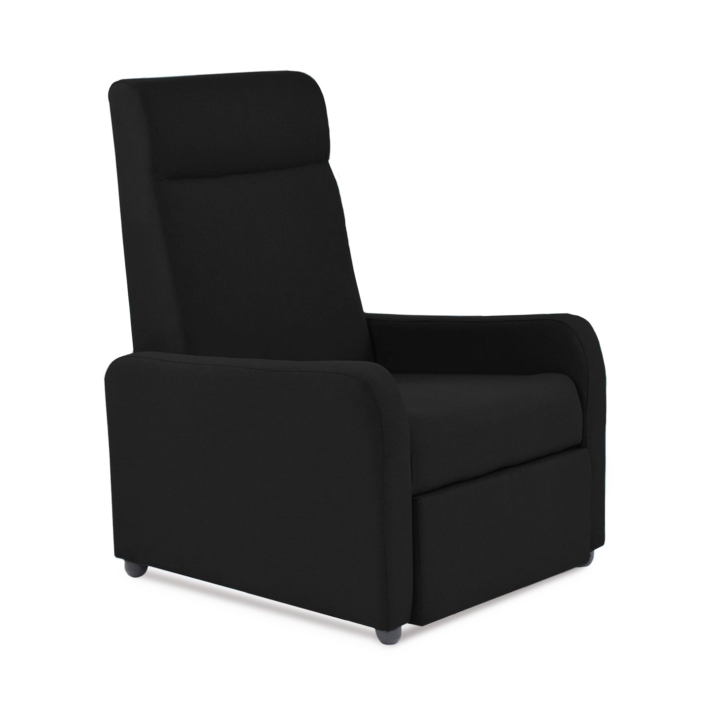 SILLA RECLINABLE PRAXIS MICROFIBRA NEGRO