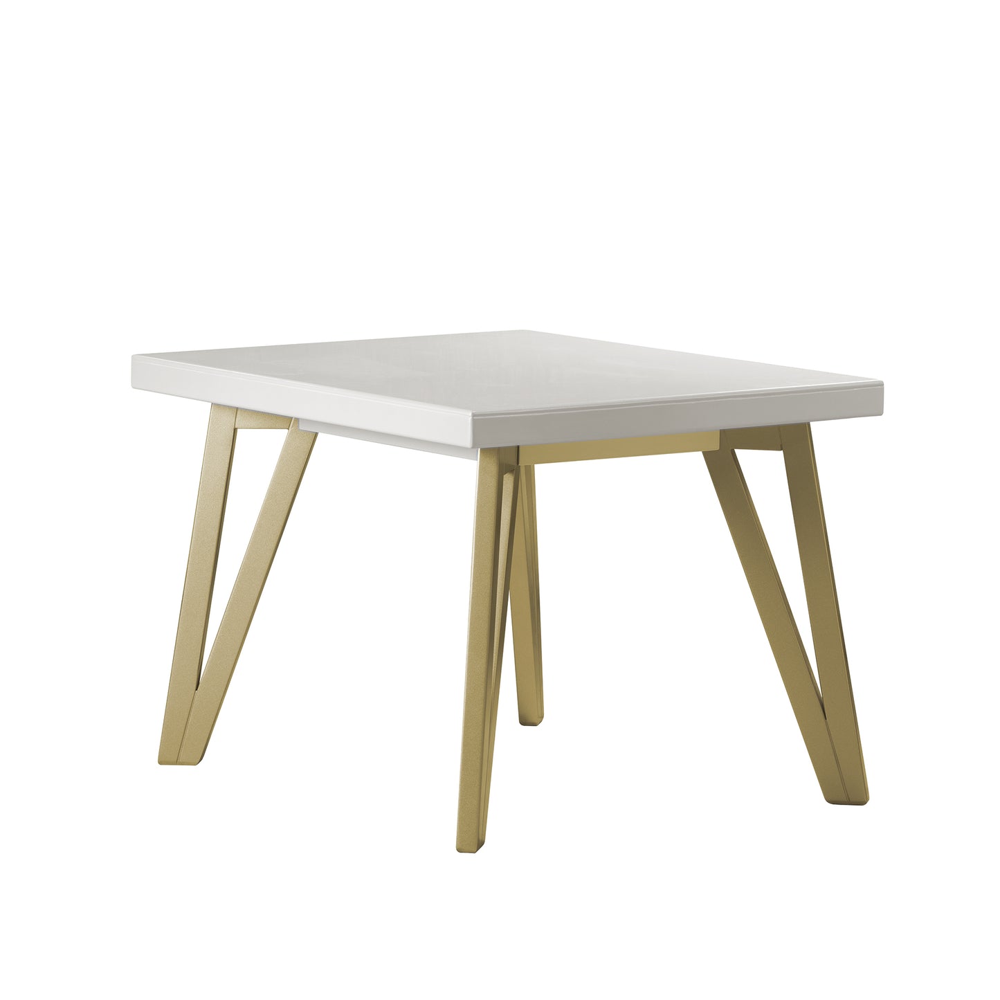 MESA COMEDOR 4 PUESTOS PATRICK PERLA - CHAMPAN