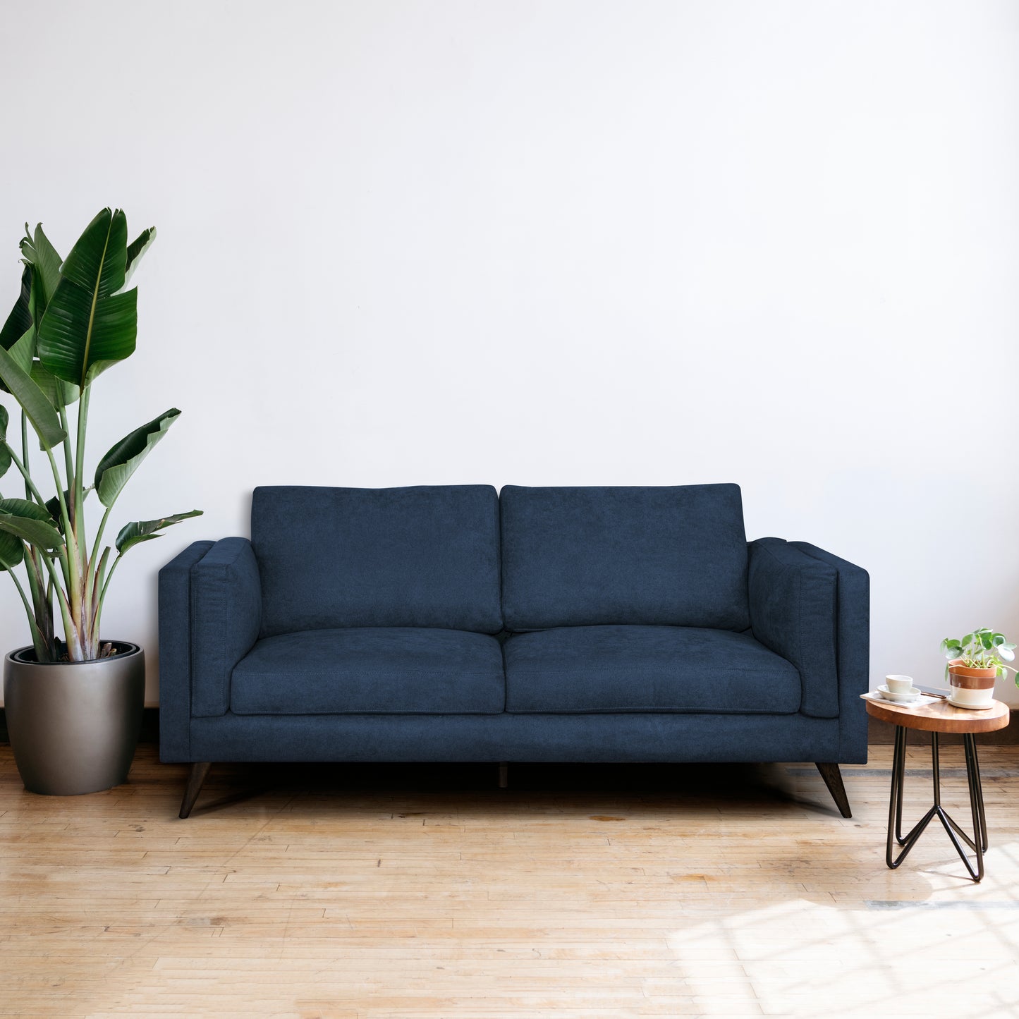 SOFA MONTREAL 3 PTOS MICROFIBRA AZUL