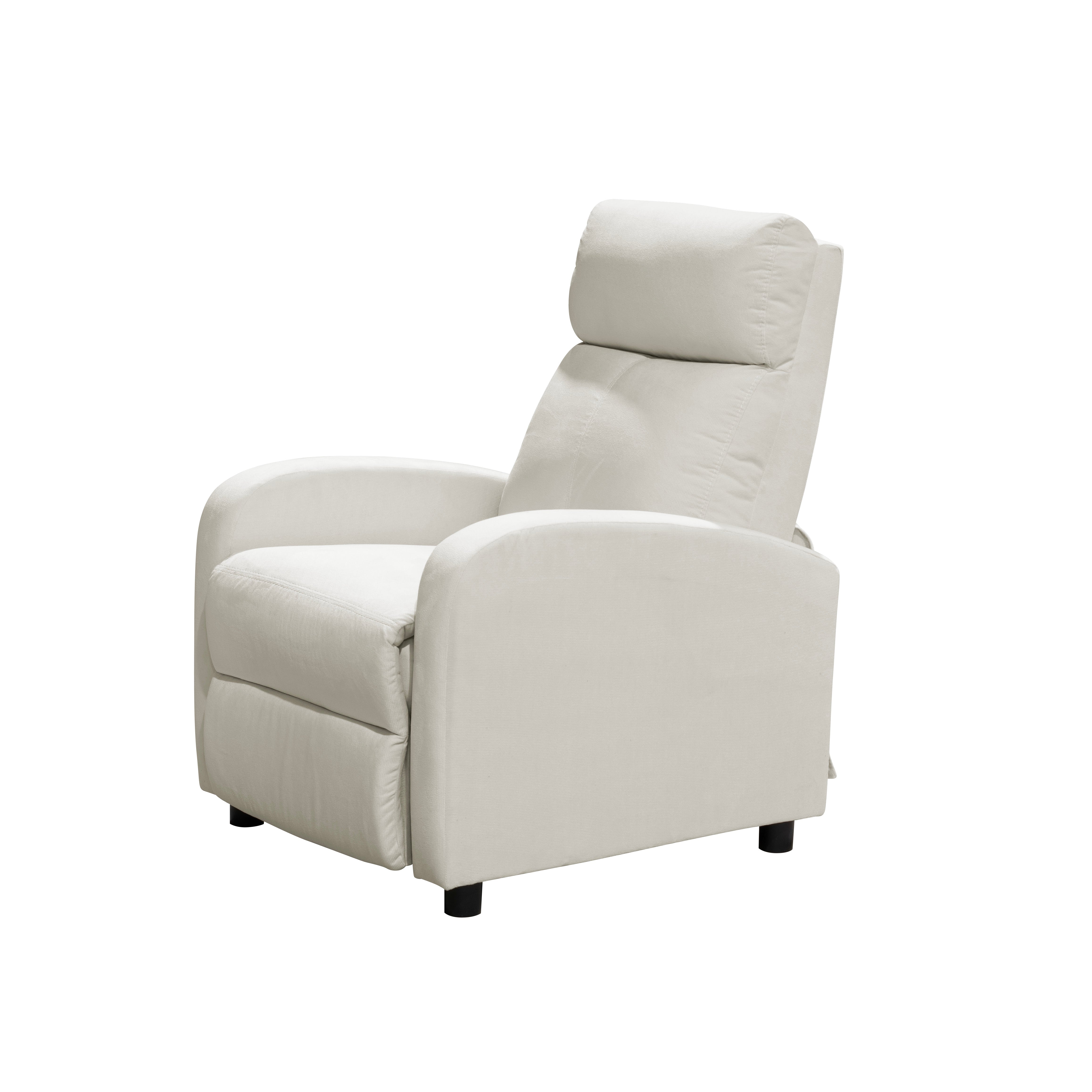 Silla reclinable daly estatica microfibra crudo