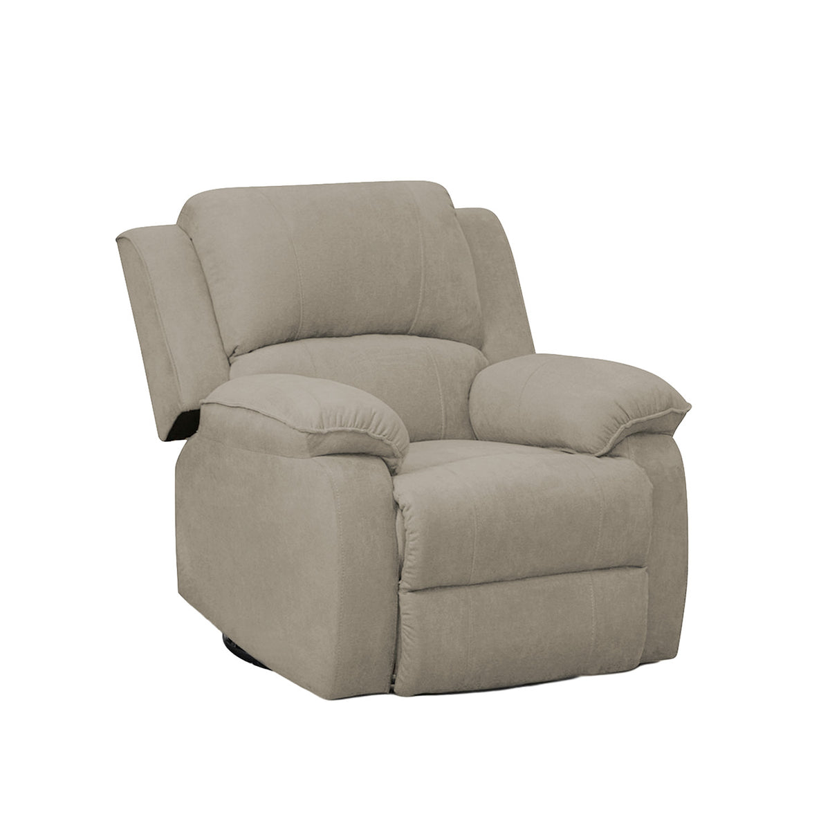 Silla reclinable mecedora giratoria Tokio microfibra camel