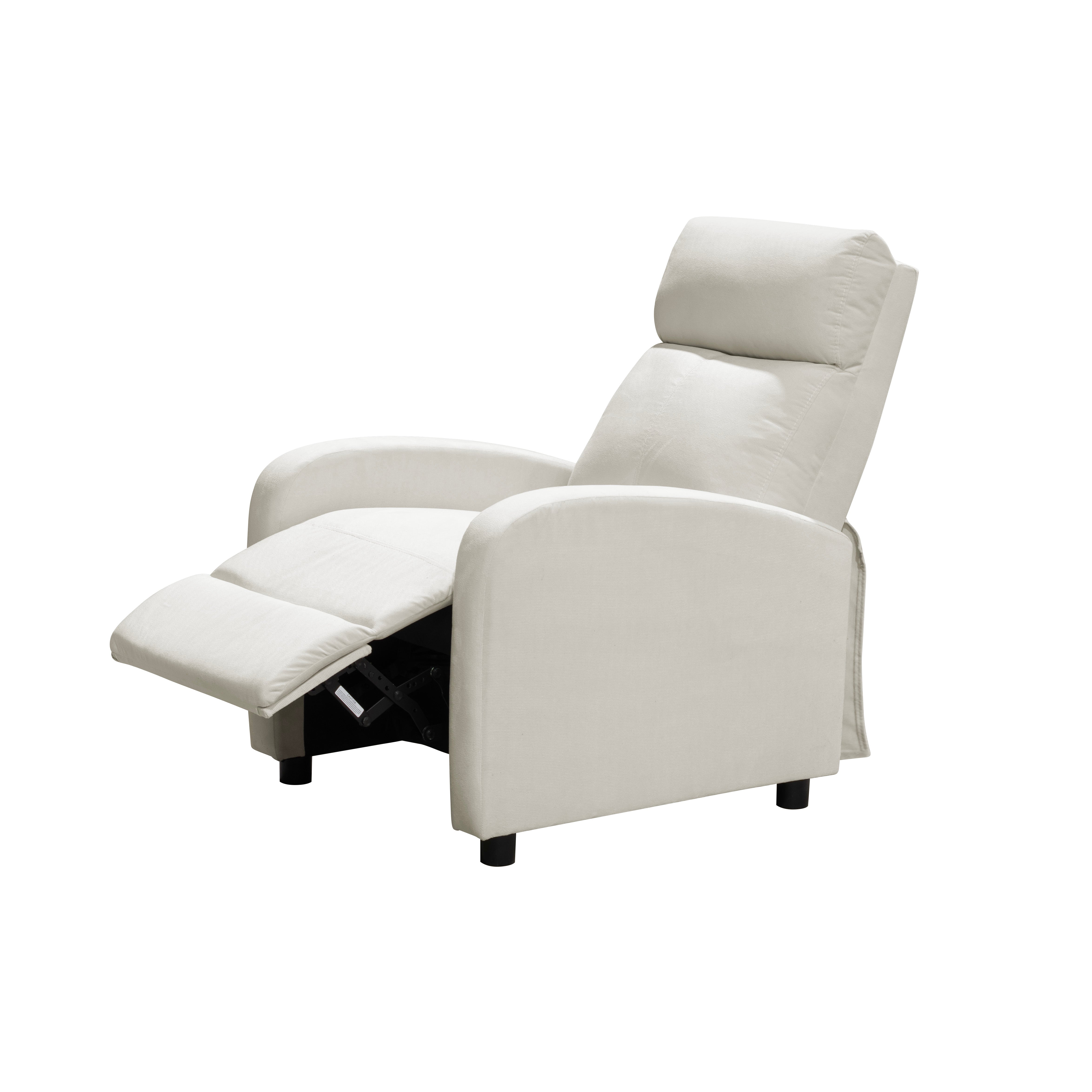 Silla reclinable daly estatica microfibra crudo