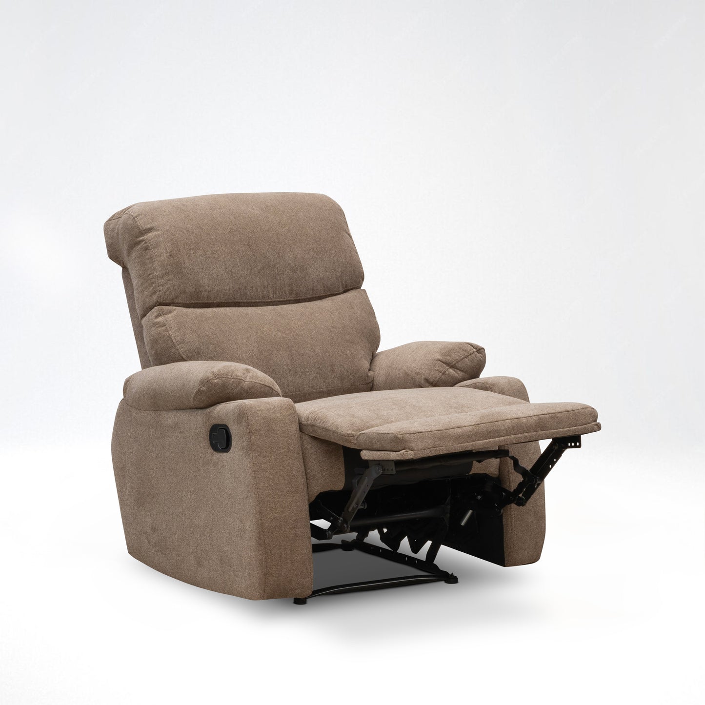 SILLA RECLINABLE VELARA 1 PUESTO MICROFIBRA TAUPE