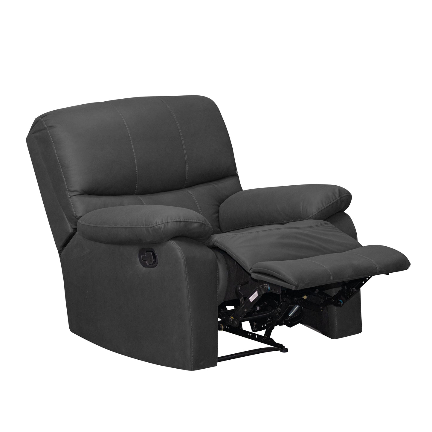SILLA RECLINABLE GALL 1 PUESTO ESTATICA TIPO SINTETICO GRIS PLOMO