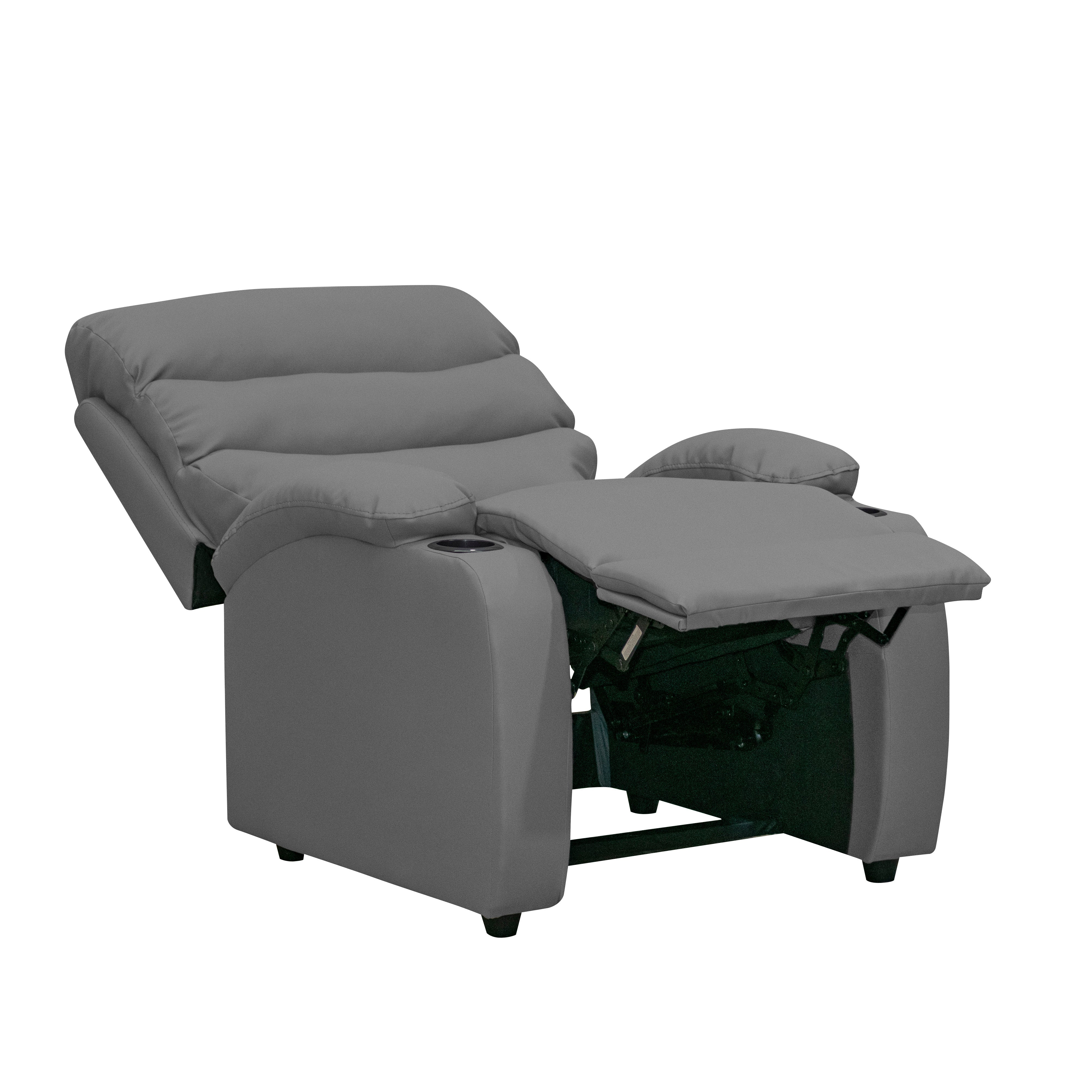 Silla reclinable trevi 1 puesto sintetico gris