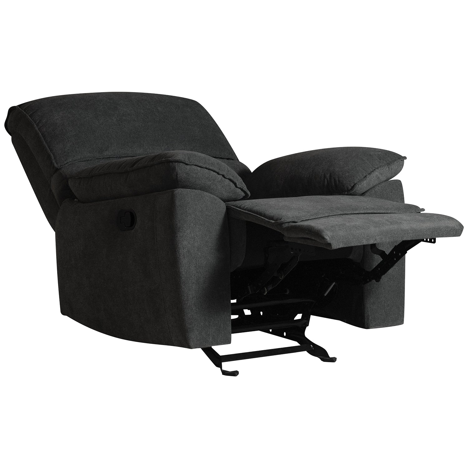 Silla Reclinable Alexa Microfibra Gris Plomo