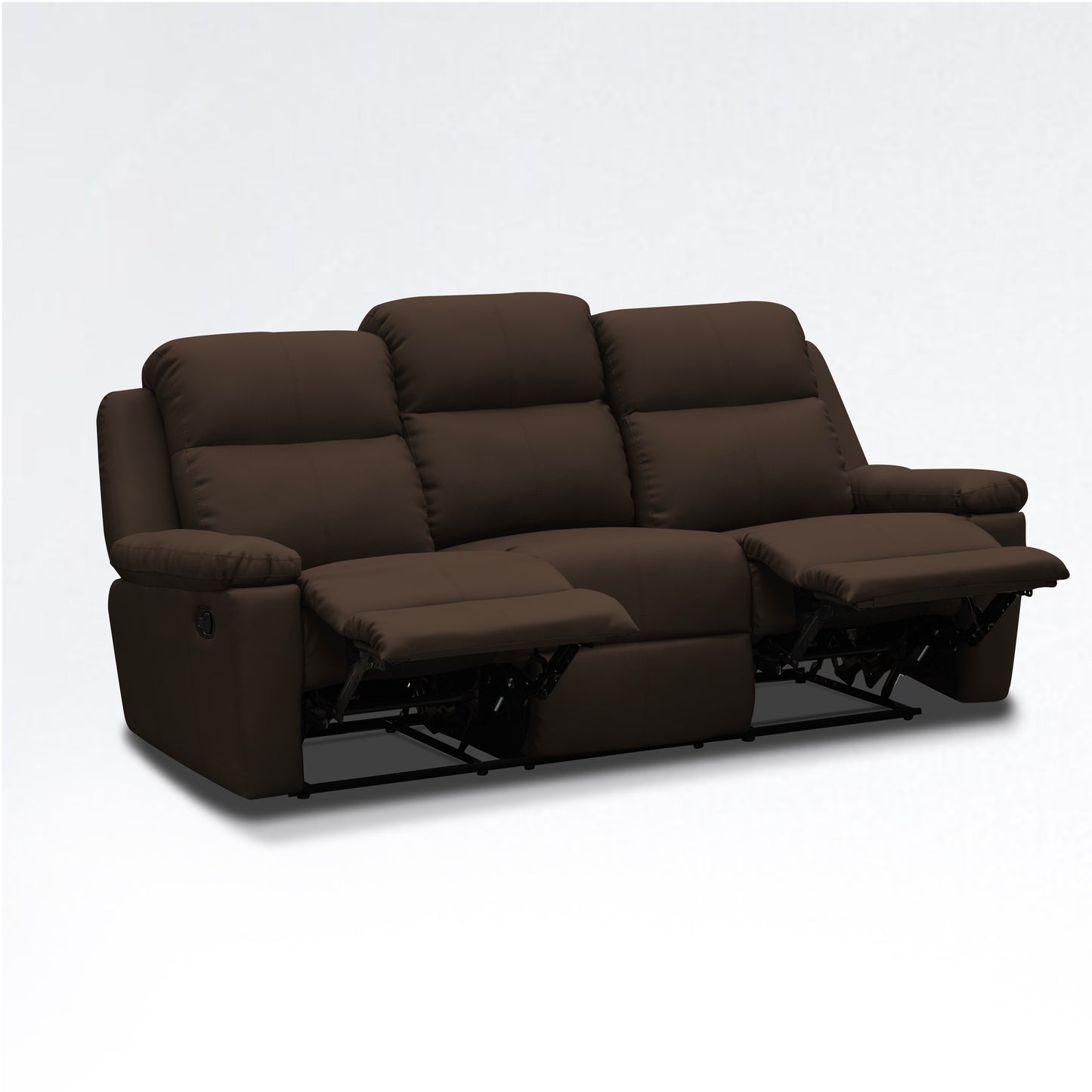 SOFA REC MARSELLA 3 PTOS ESTATICO ROMA CHOCOLATE