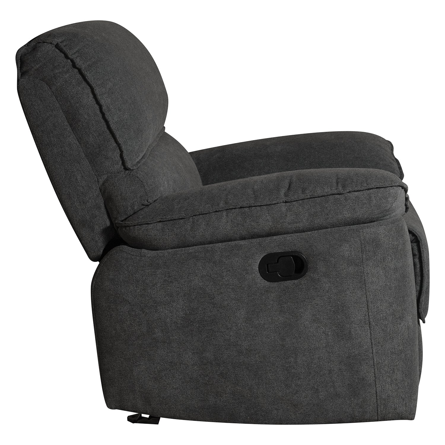 Silla Reclinable Alexa Microfibra Gris Plomo