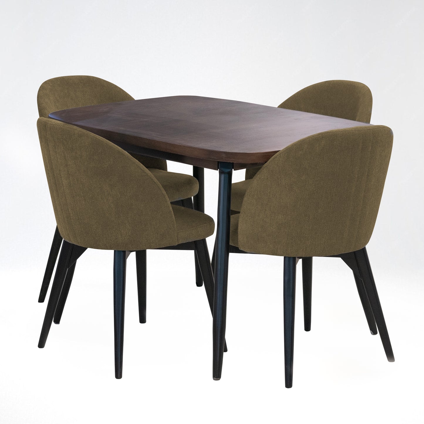 SET X2 SILLA COMEDOR NOVA NEGRO MATE TAUPE