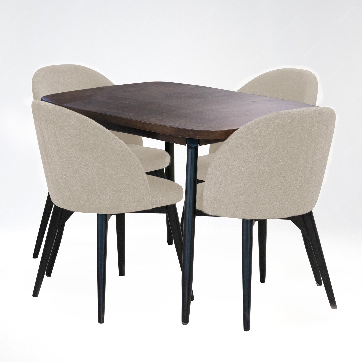 SET X2 SILLA COMEDOR NOVA NEGRO MATE CAMEL