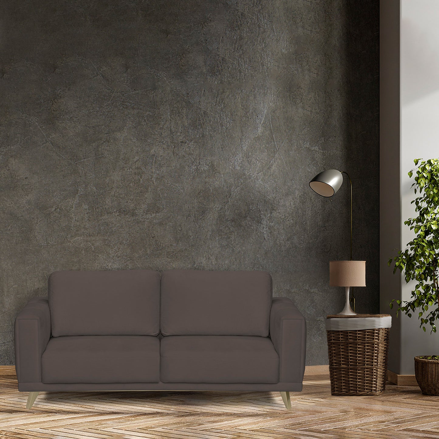 SOFA ATENAS 3 PUESTO MICROFIBRA TAUPE