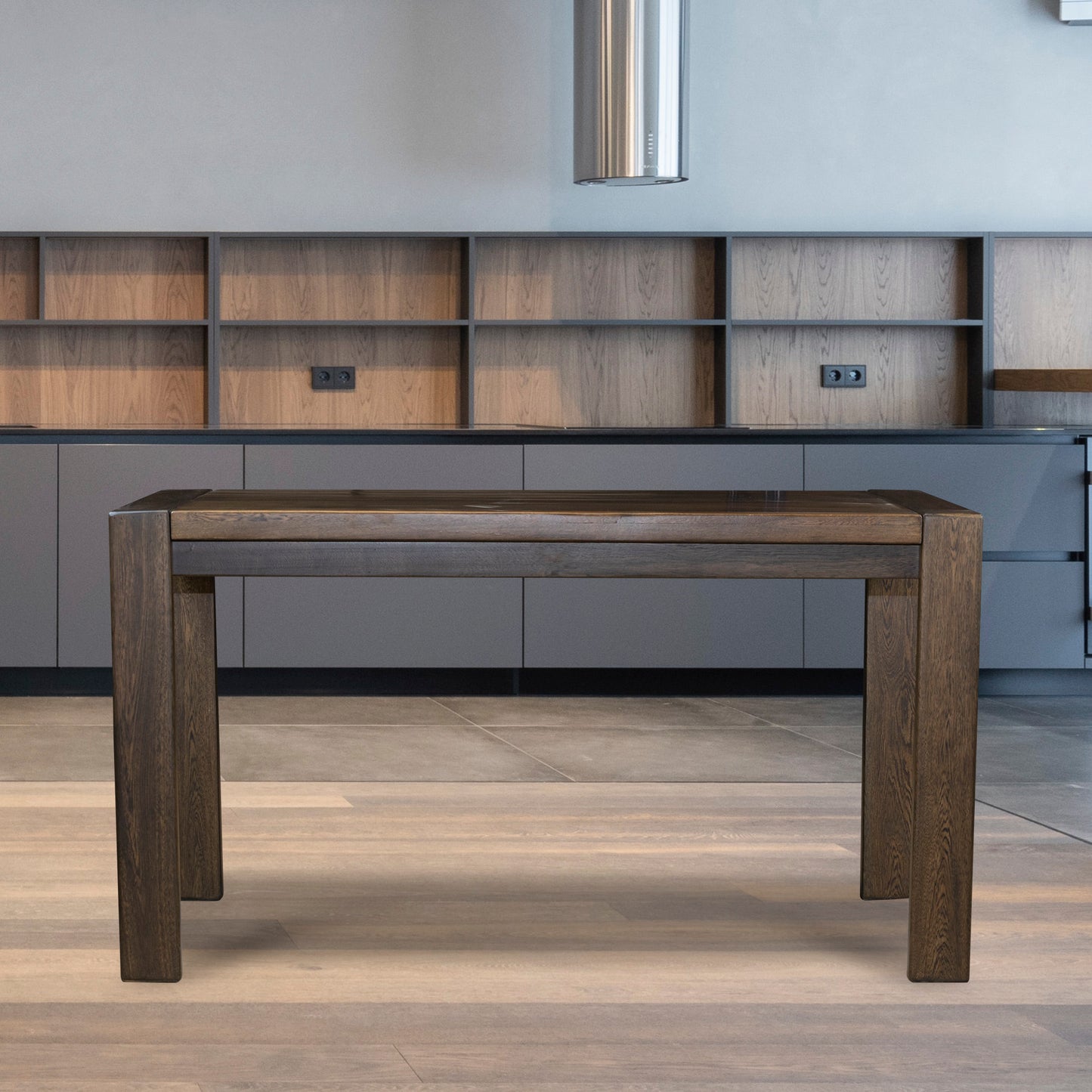 MESA COMEDOR OXFORD 6 PTOS 160X90 NATURAL OSCURO NT OSCURO