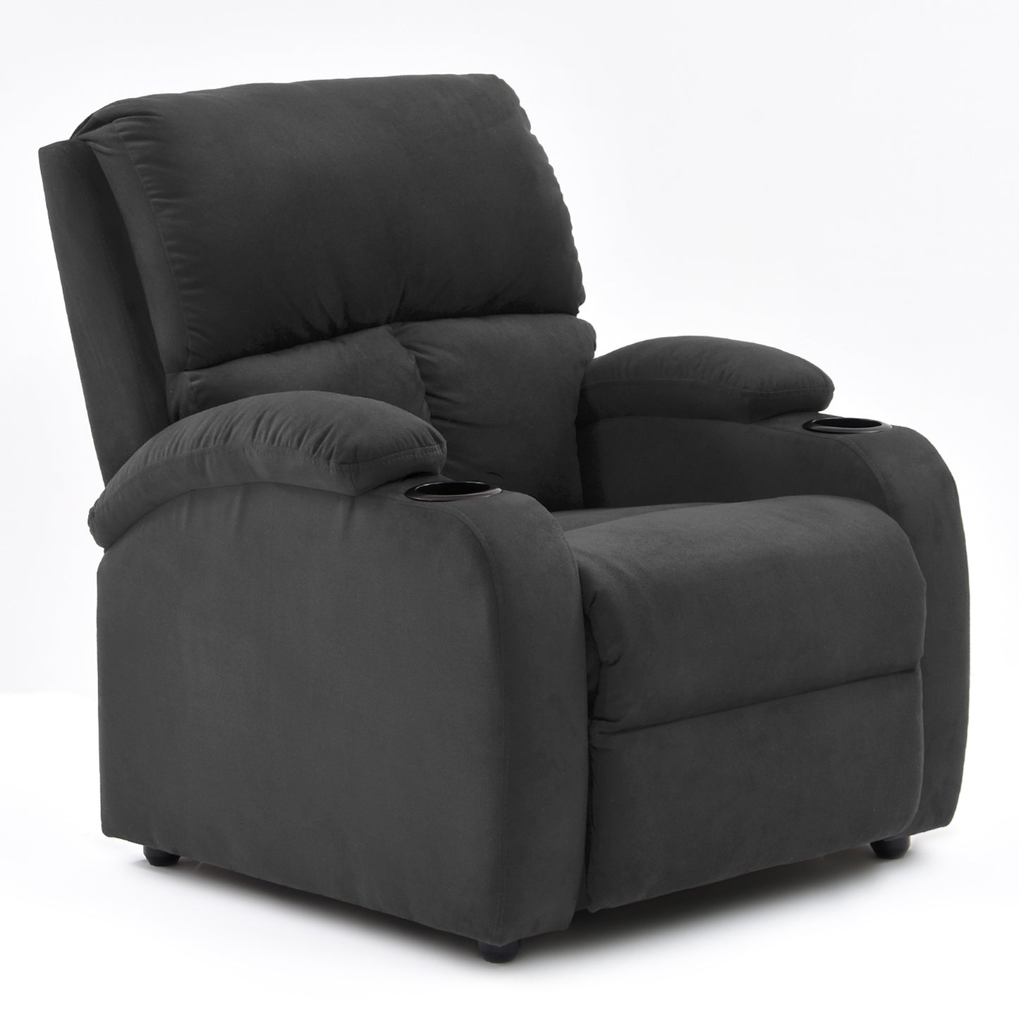 SILLA RECLINABLE AMBER ESTATICA MICROFIBRA GRIS PLOMO