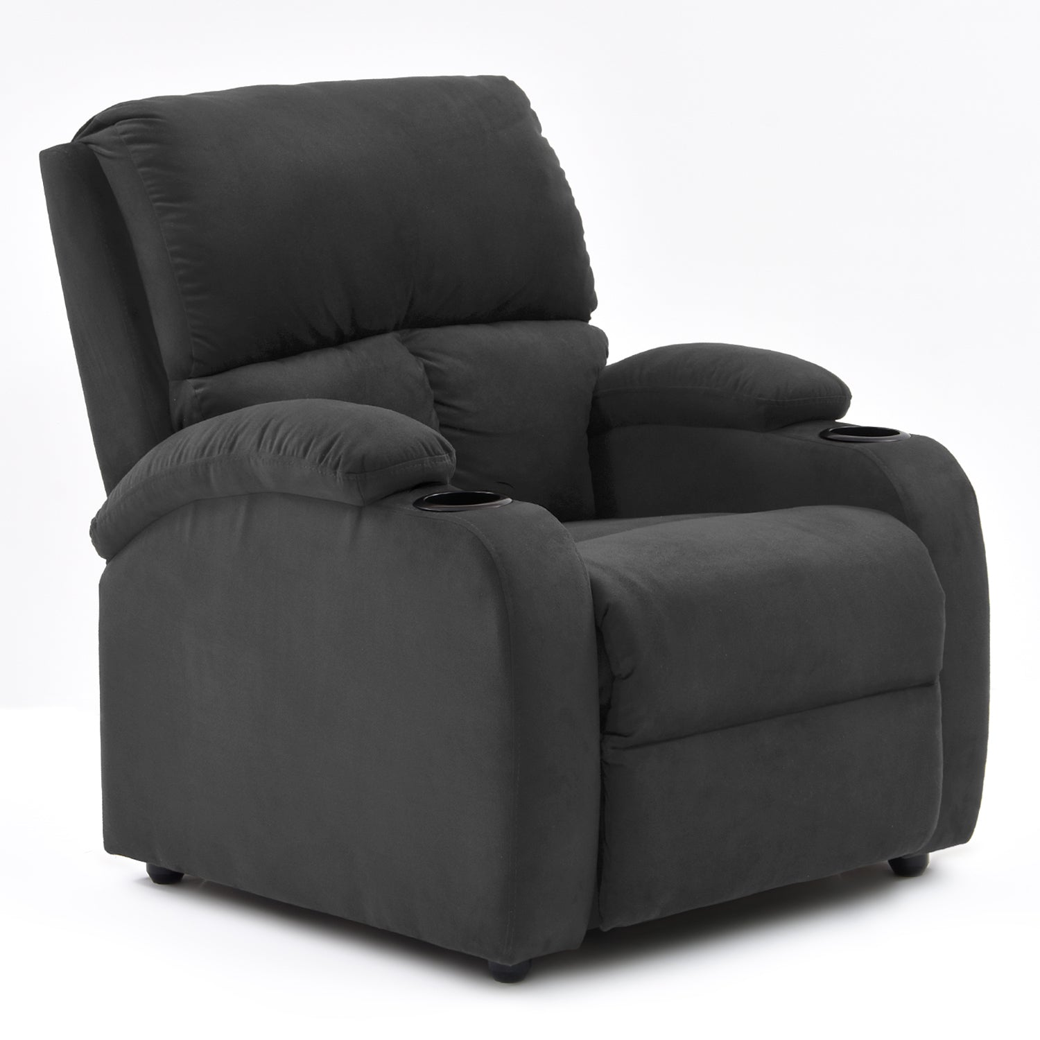 Silla reclinable amber estatica microfibra gris plomo
