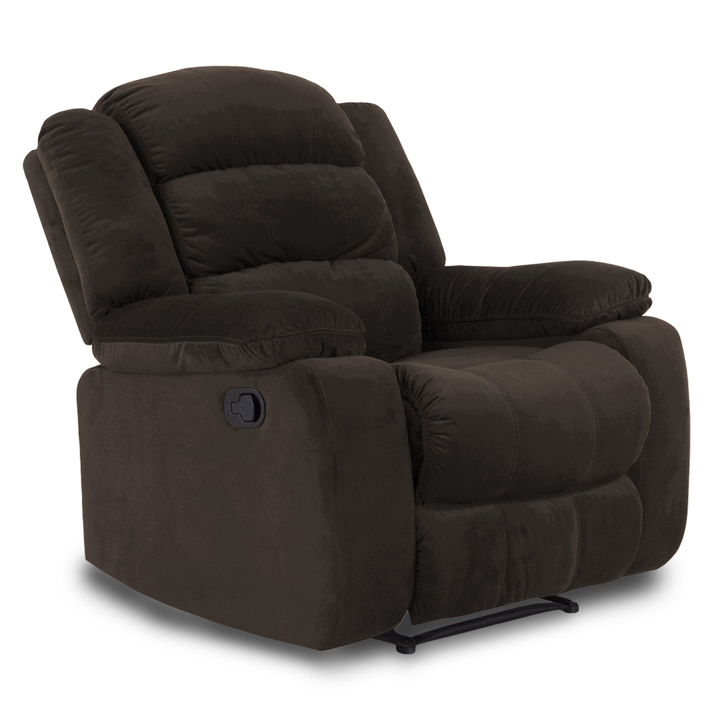 SILLA RECLINABLE DHAKA 1P ESTATICA MICROFIBRA CHOCOLATE