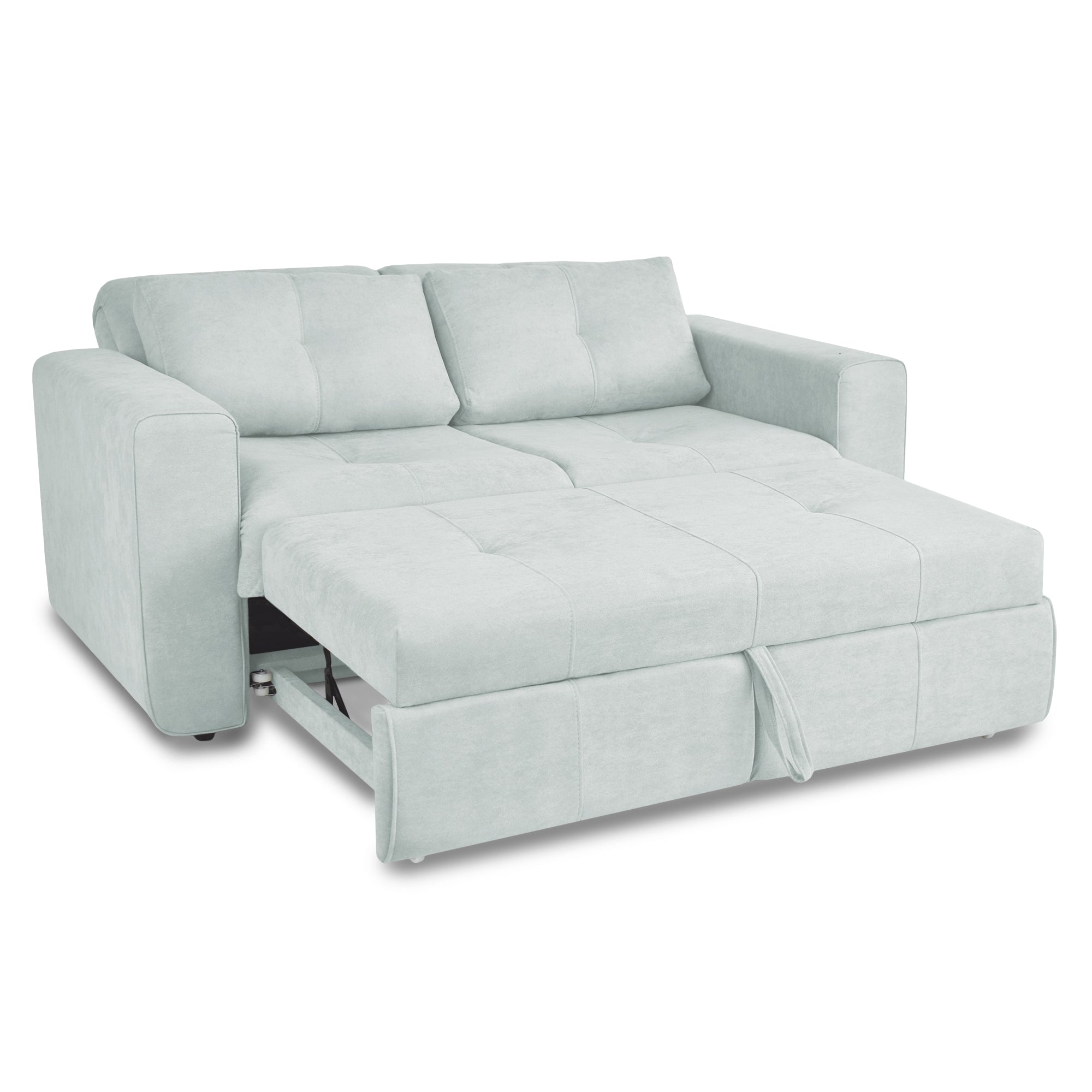 Sofa cama bourbon 1.10 microfibra gris claro
