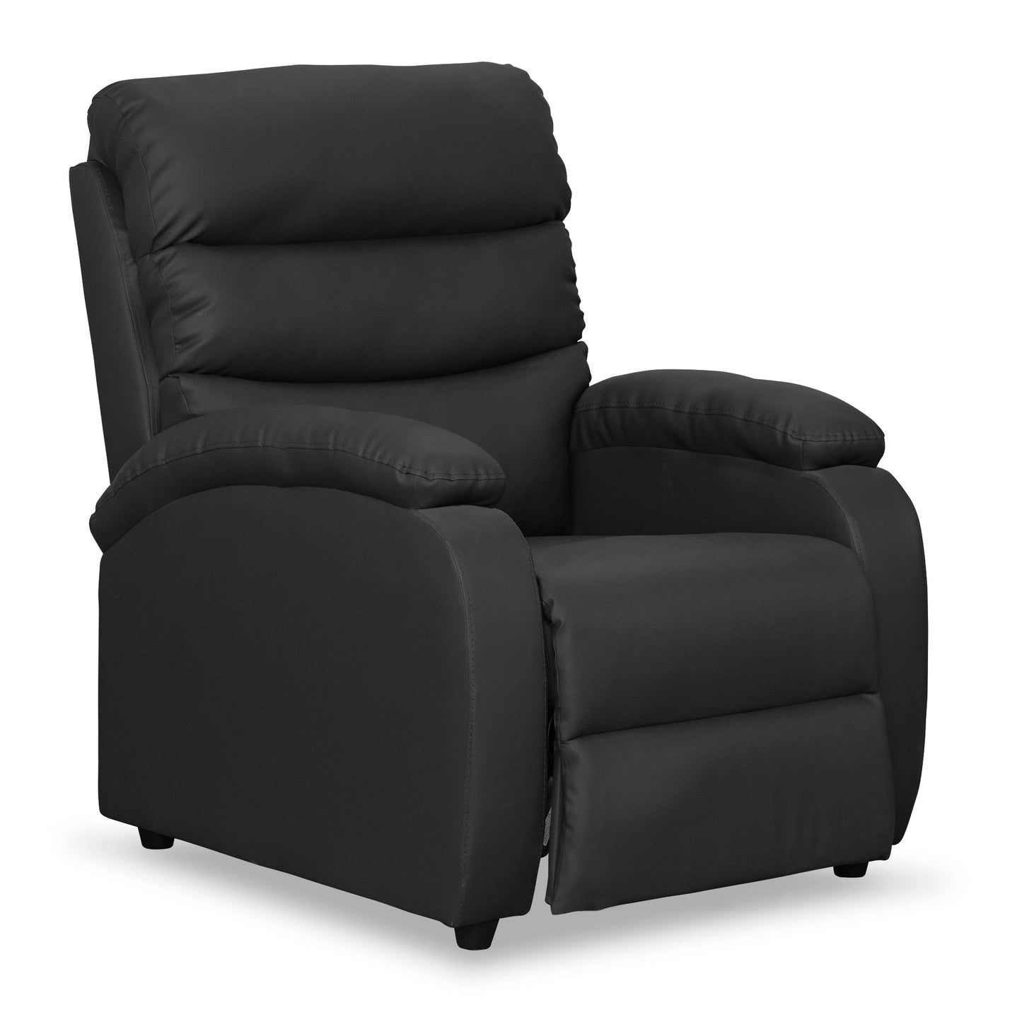 SILLA RECLINABLE TREVI 1 PUESTO SINTETICO NEGRO