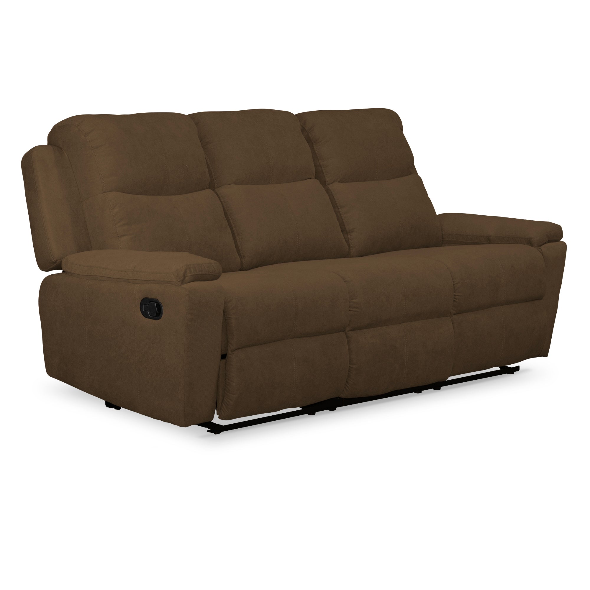 Sofa rec marsella 3 ptos estatico microfibra chocolate