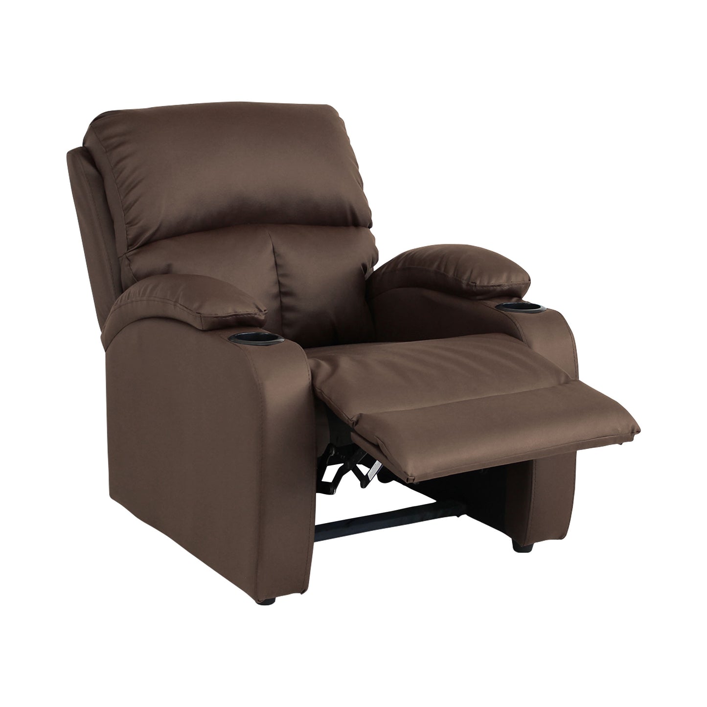 SILLA RECLINABLE AMBER ESTATICA SINTETICO CHOCOLATE