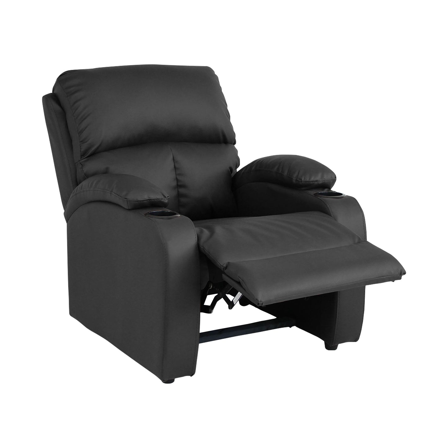 SILLA RECLINABLE AMBER ESTATICA SINTETICO NEGRO