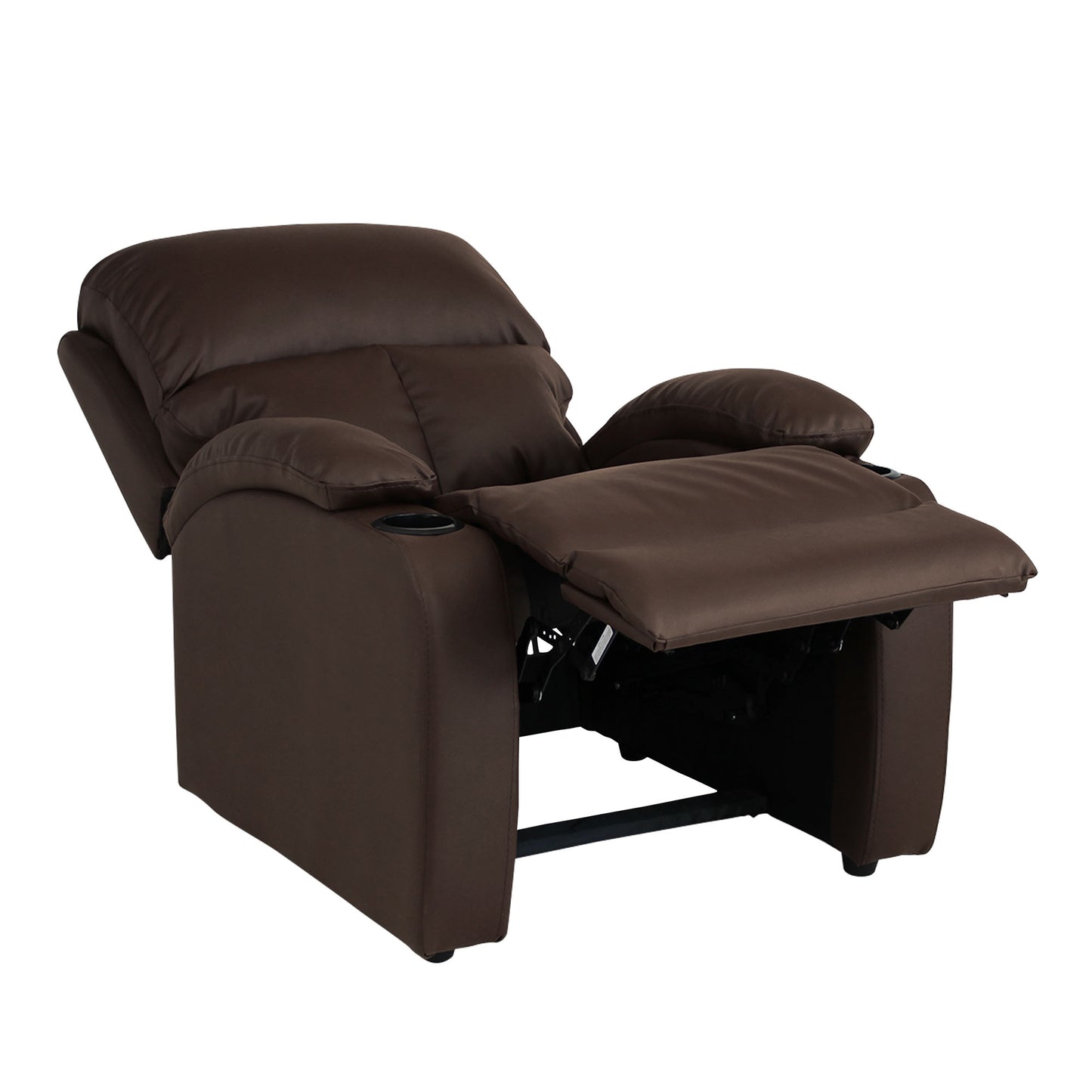 SILLA RECLINABLE AMBER ESTATICA SINTETICO CHOCOLATE