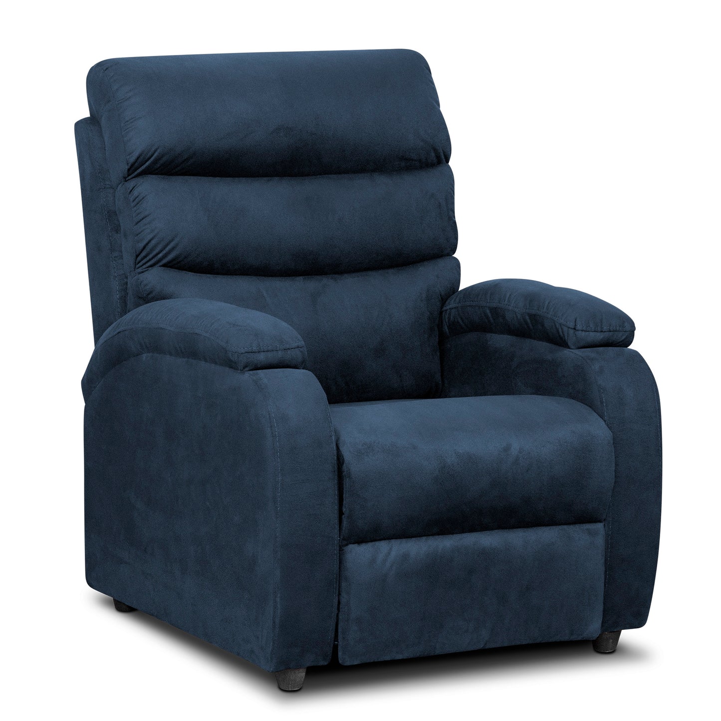 SILLA RECLINABLE TREVI 1 PUESTO MICROFIBRA AZUL MARY