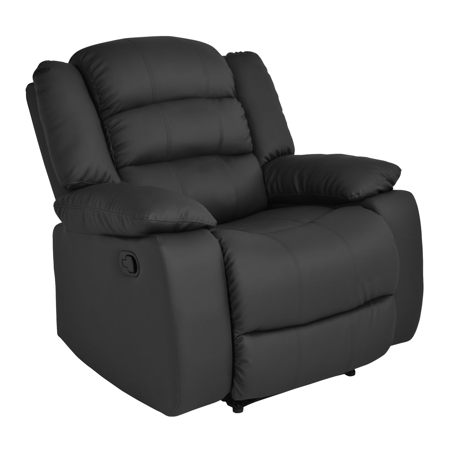 SILLA RECLINABLE DHAKA 1P ESTATICA SINTETICO NEGRO