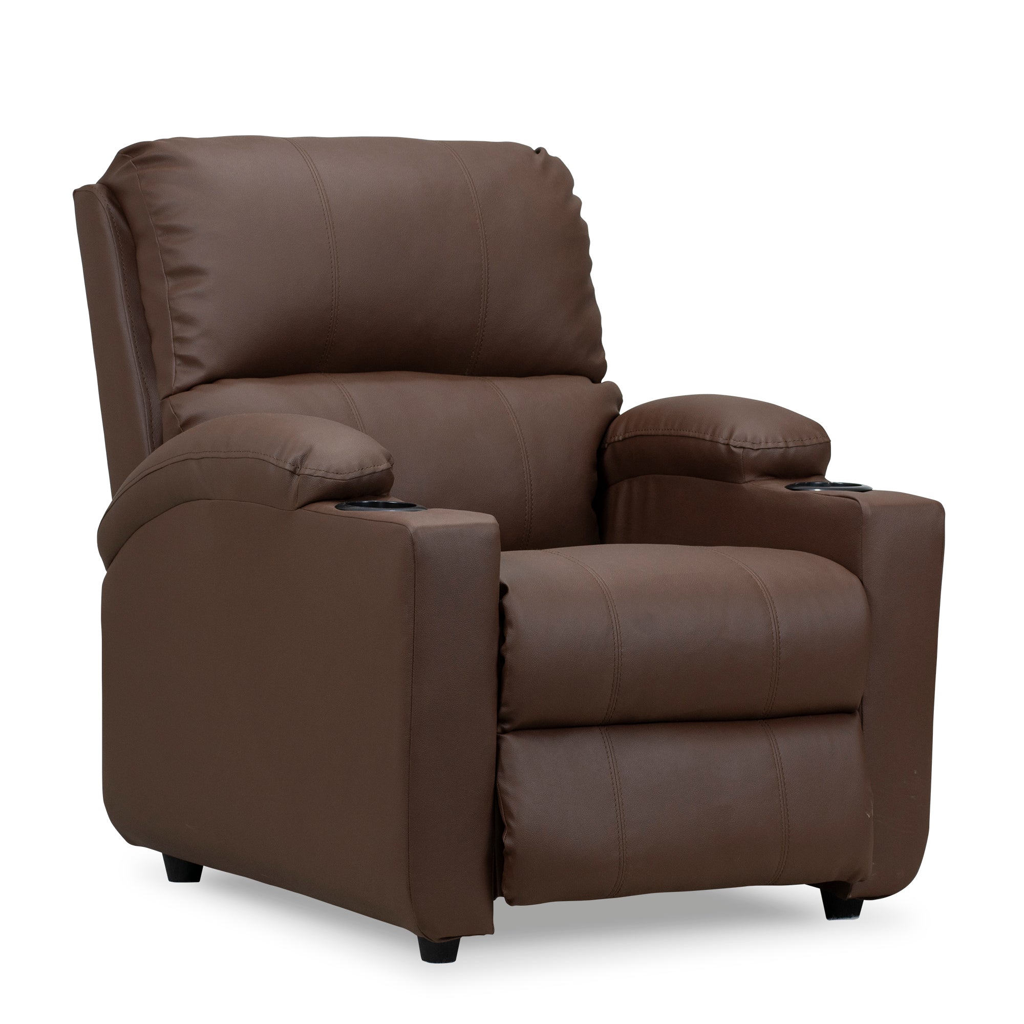 Silla reclinable alan 1 puesto sintetico chocolate