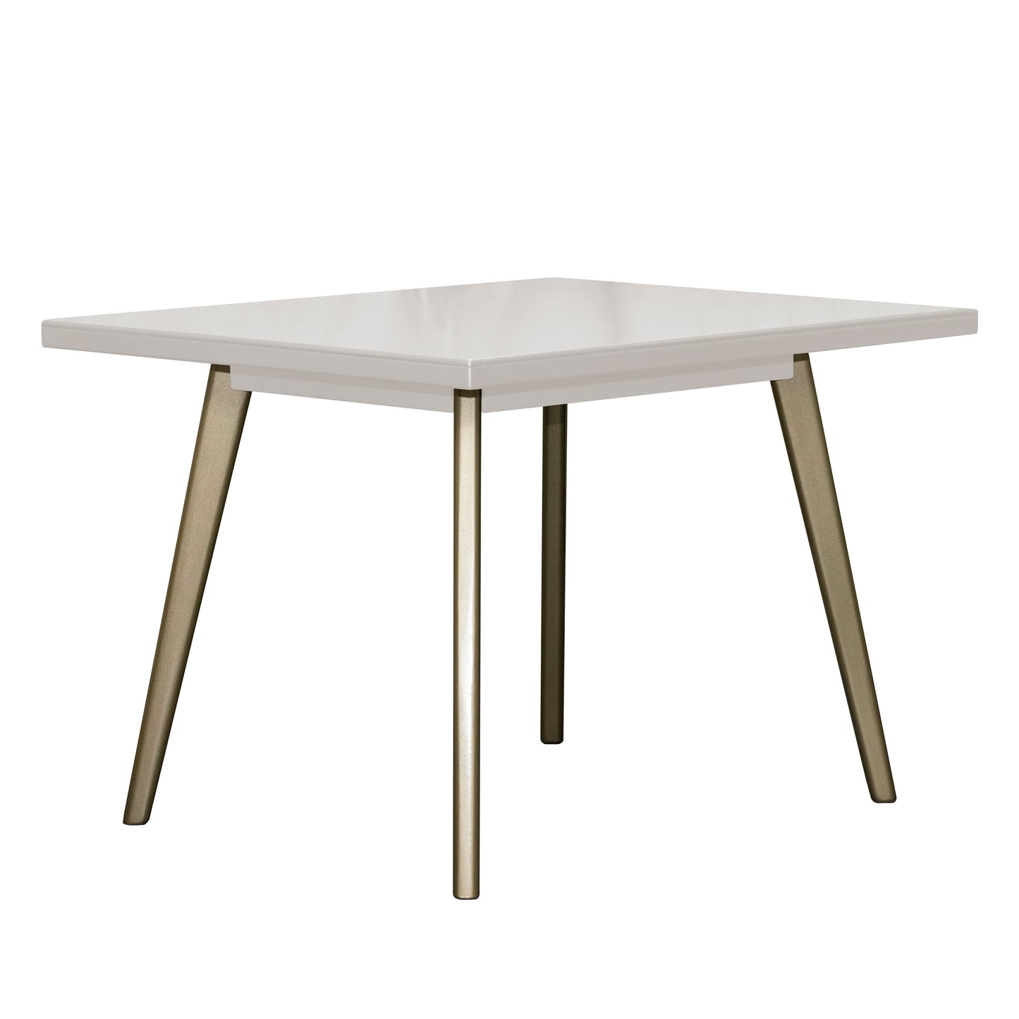 MESA COMEDOR 4 PUESTOS REGINA BLANCO PERLA CHAMPAN