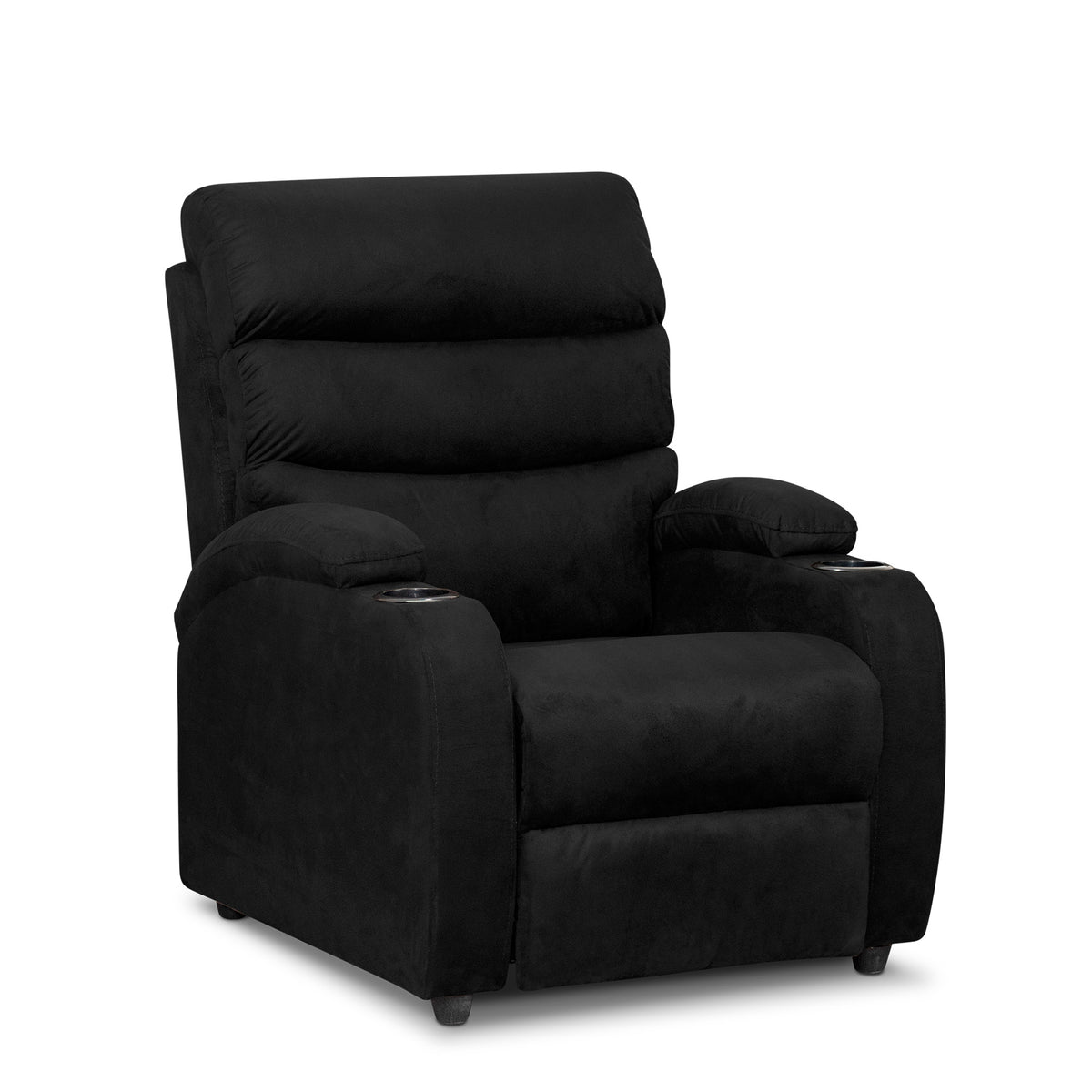 Silla reclinable trevi 1 puesto microfibra NEGRO