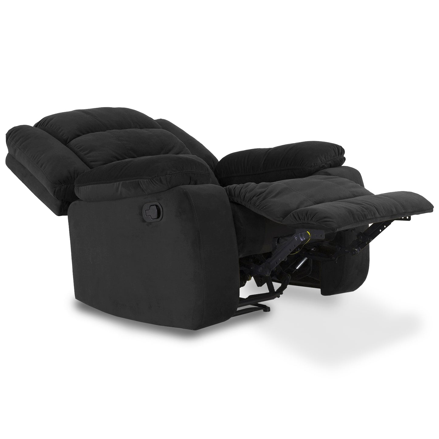SILLA RECLINABLE DHAKA 1P ESTATICA MICROFIBRA NEGRO