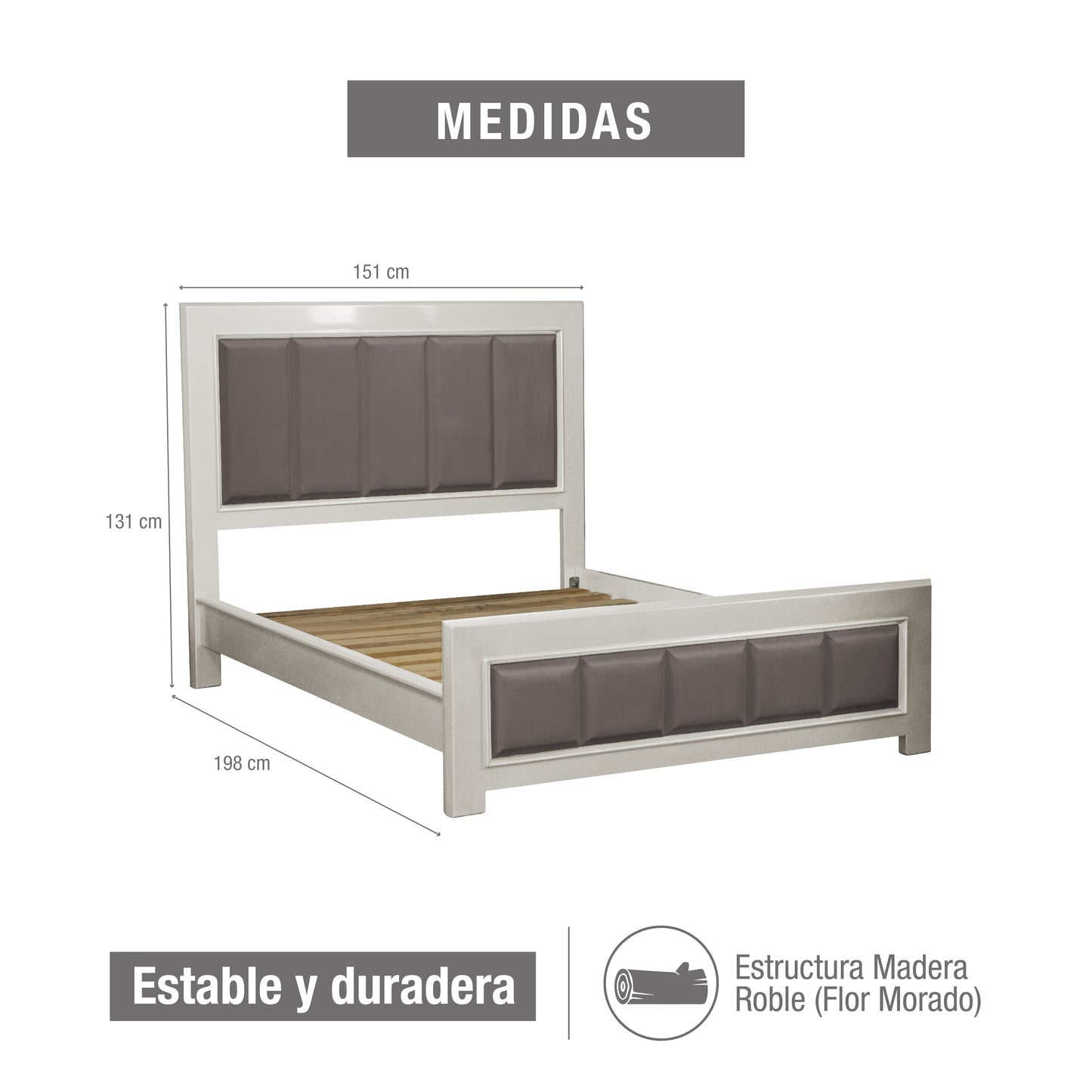 CAMA 140 OXFORD PERLA TAUPE