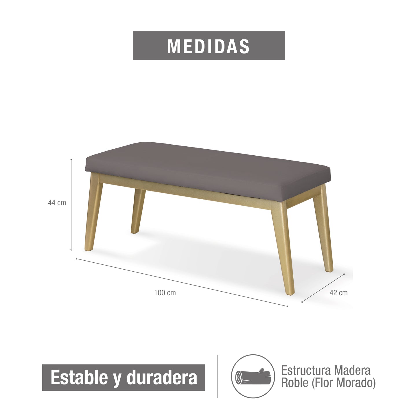 BANCA REGINA MICROFIBRA TAUPE