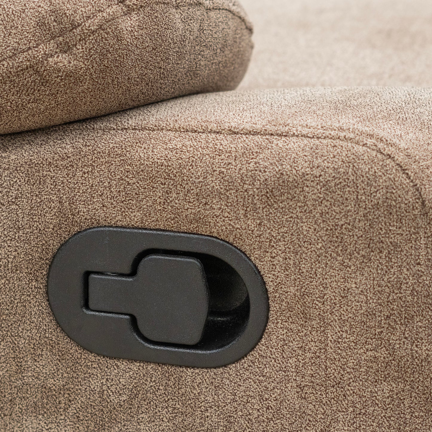 SILLA RECLINABLE VELARA 1 PUESTO MICROFIBRA TAUPE