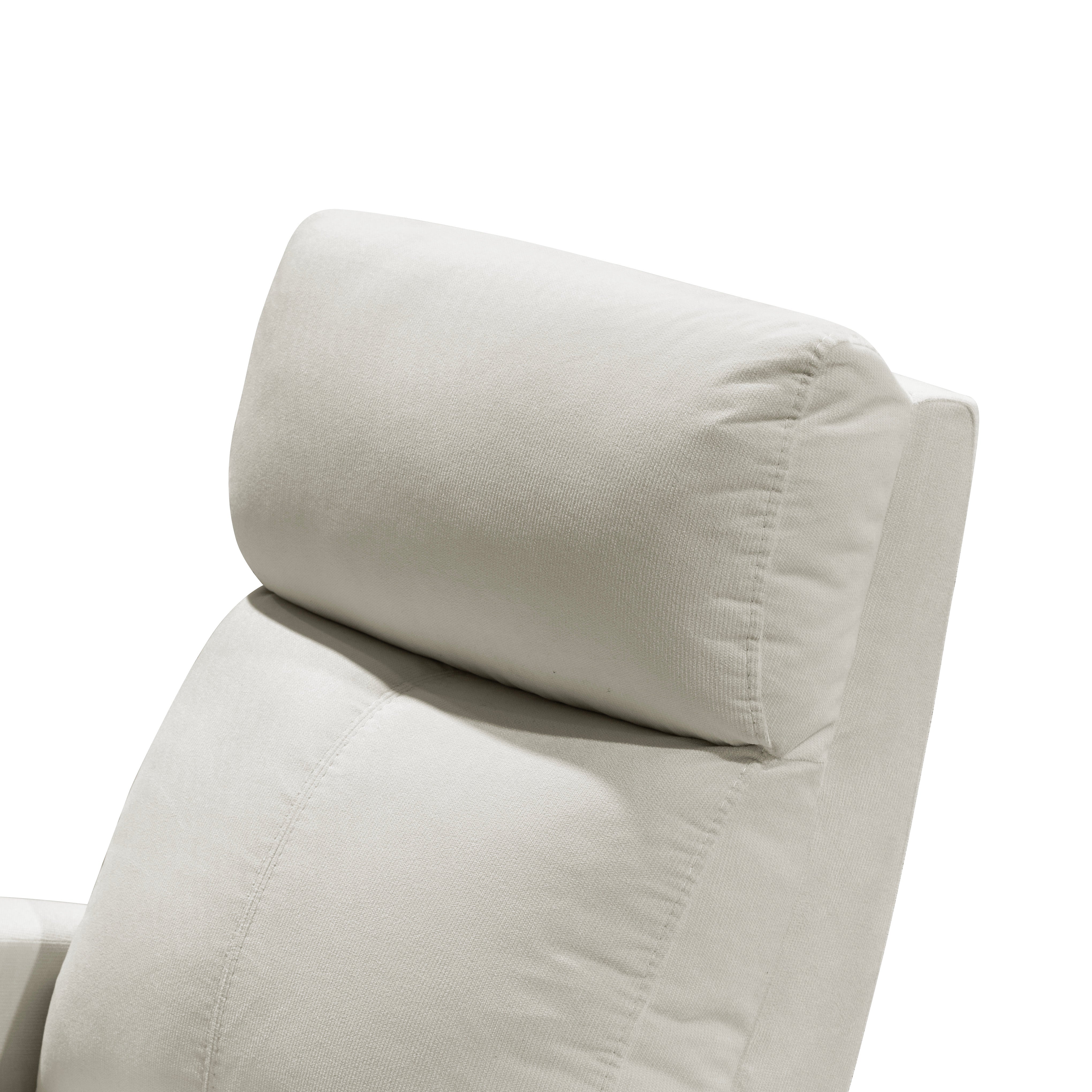 Silla reclinable daly estatica microfibra crudo