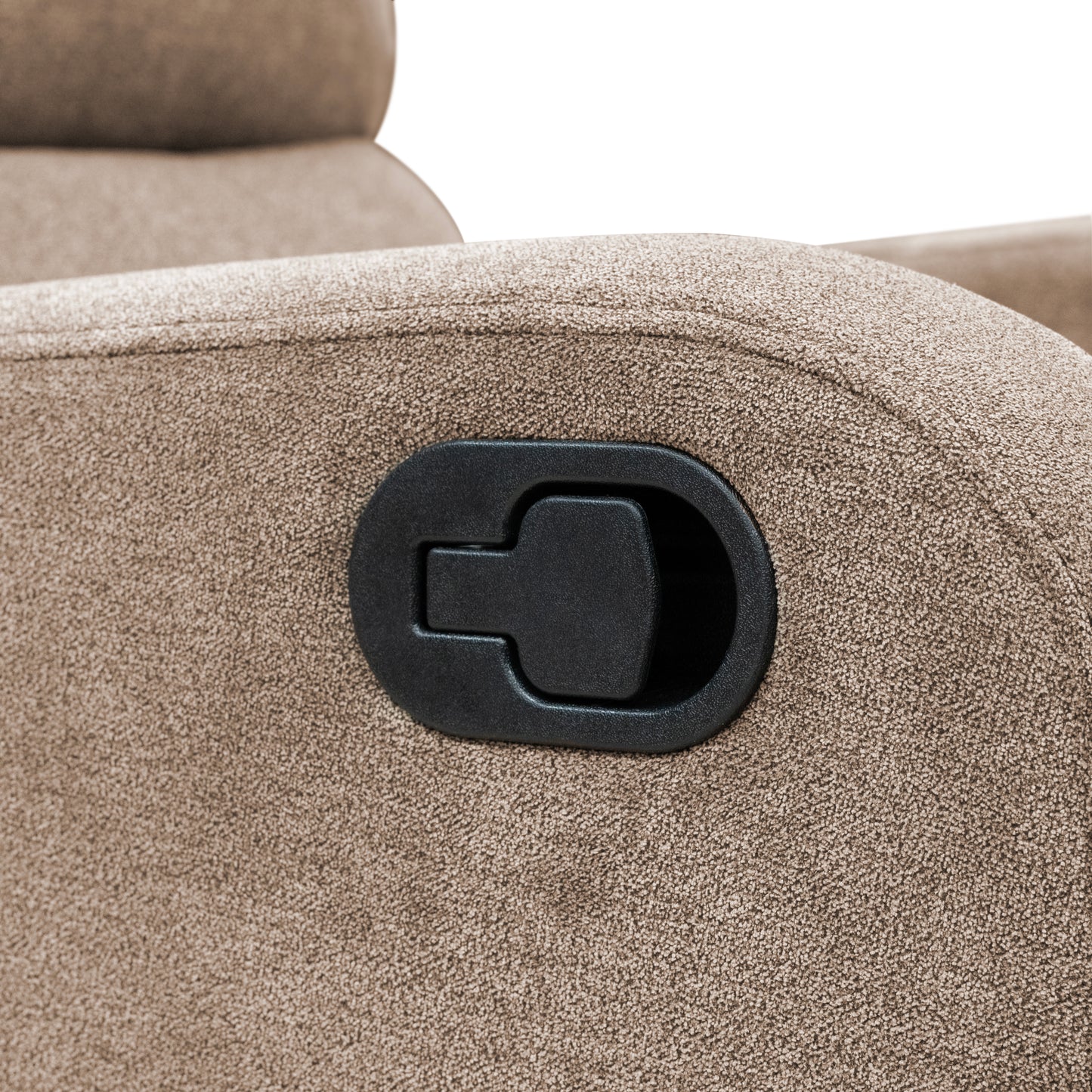 SILLA RECLINABLE ESTÁTICA PEKIN 1 PUESTO MICROFIBRA TAUPE