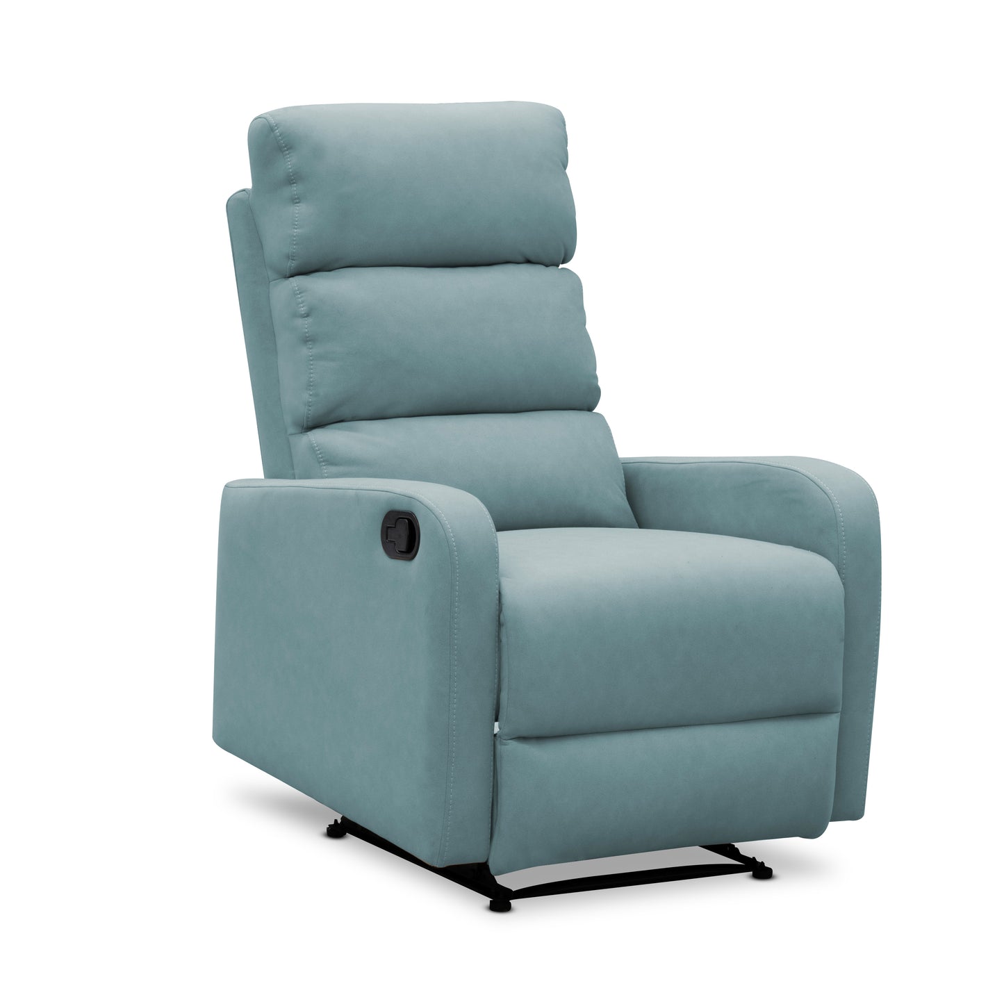 SILLA RECLINABLE ESTÁTICA PEKIN 1 PUESTO TIPO SINTETICO CELESTE